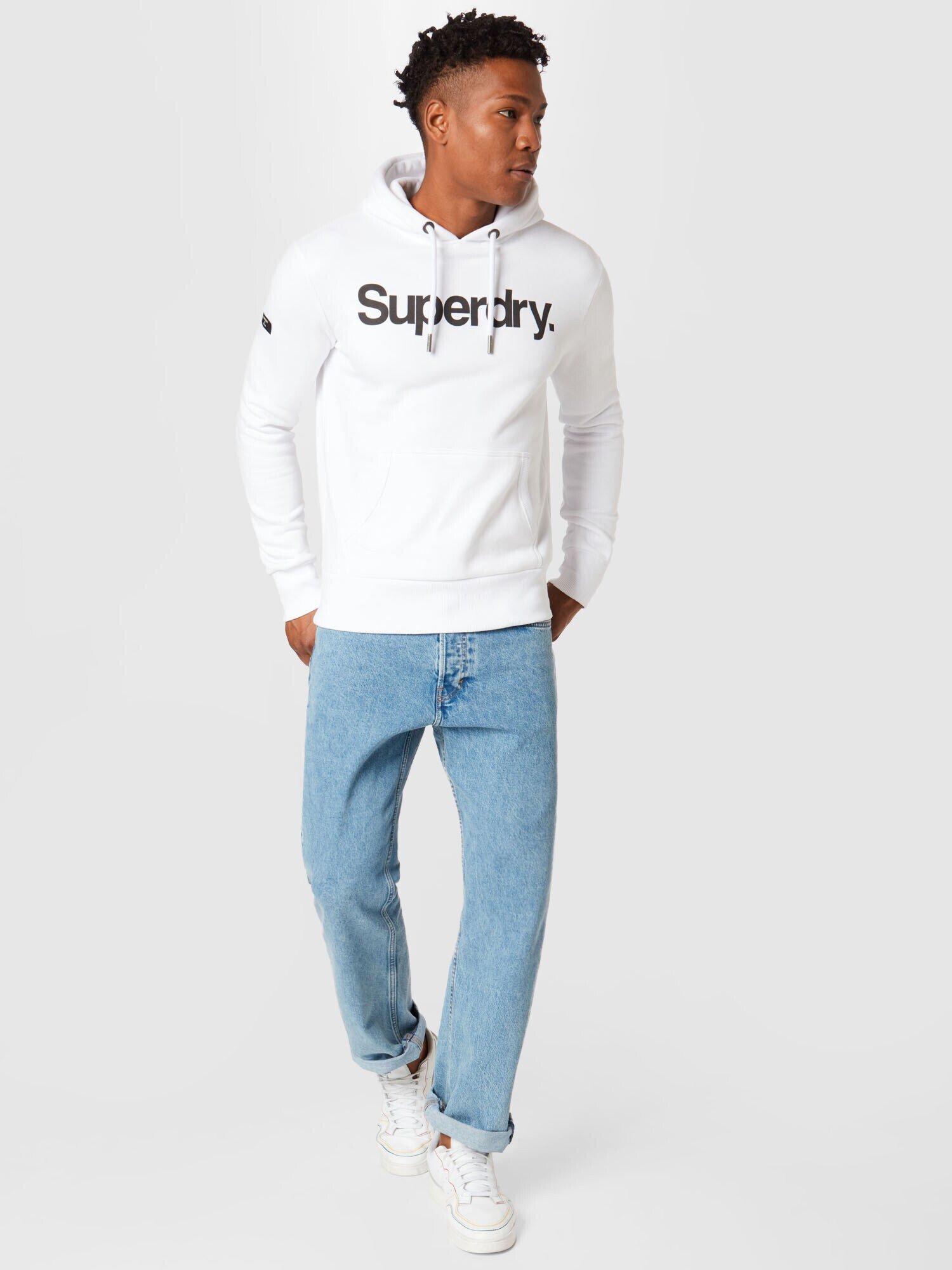 Superdry Mikina čierna / biela - Pepit.sk