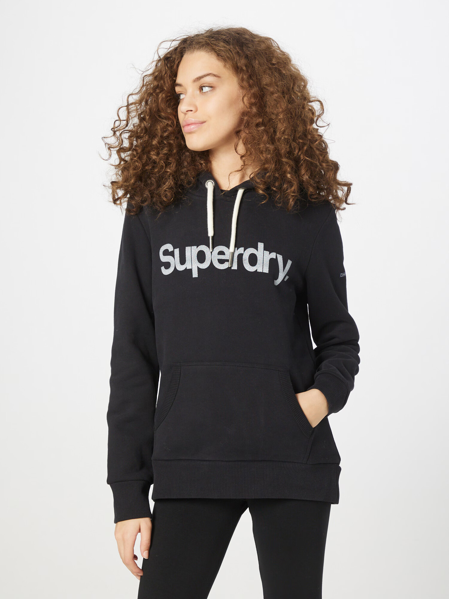 Superdry Mikina čierna / biela - Pepit.sk