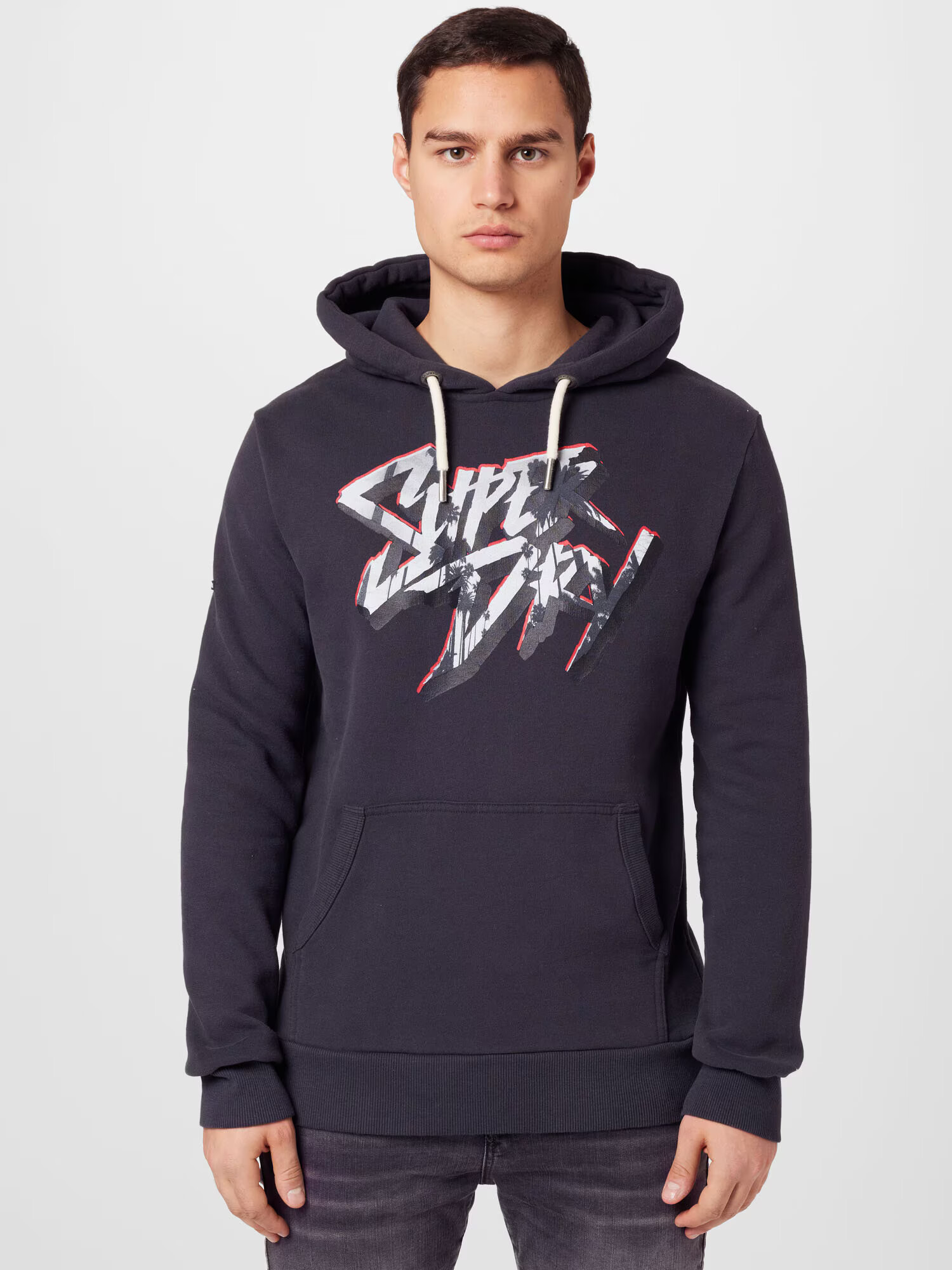 Superdry Mikina dymovo modrá / antracitová / biela - Pepit.sk