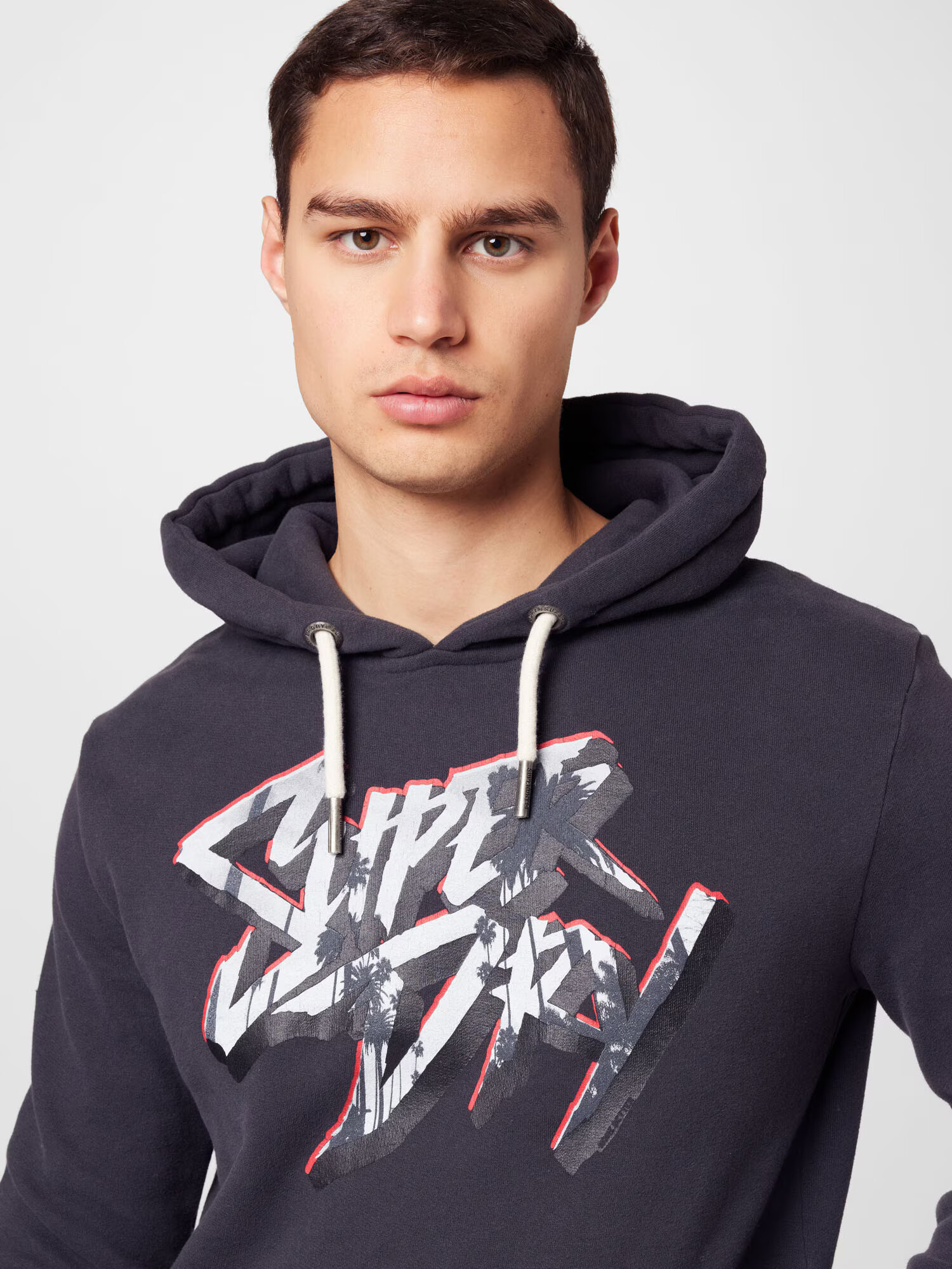 Superdry Mikina dymovo modrá / antracitová / biela - Pepit.sk