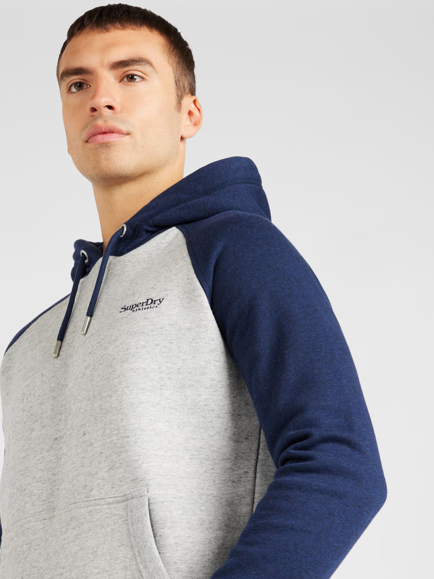 Superdry Mikina 'ESSENTIAL' tmavomodrá / sivá melírovaná - Pepit.sk