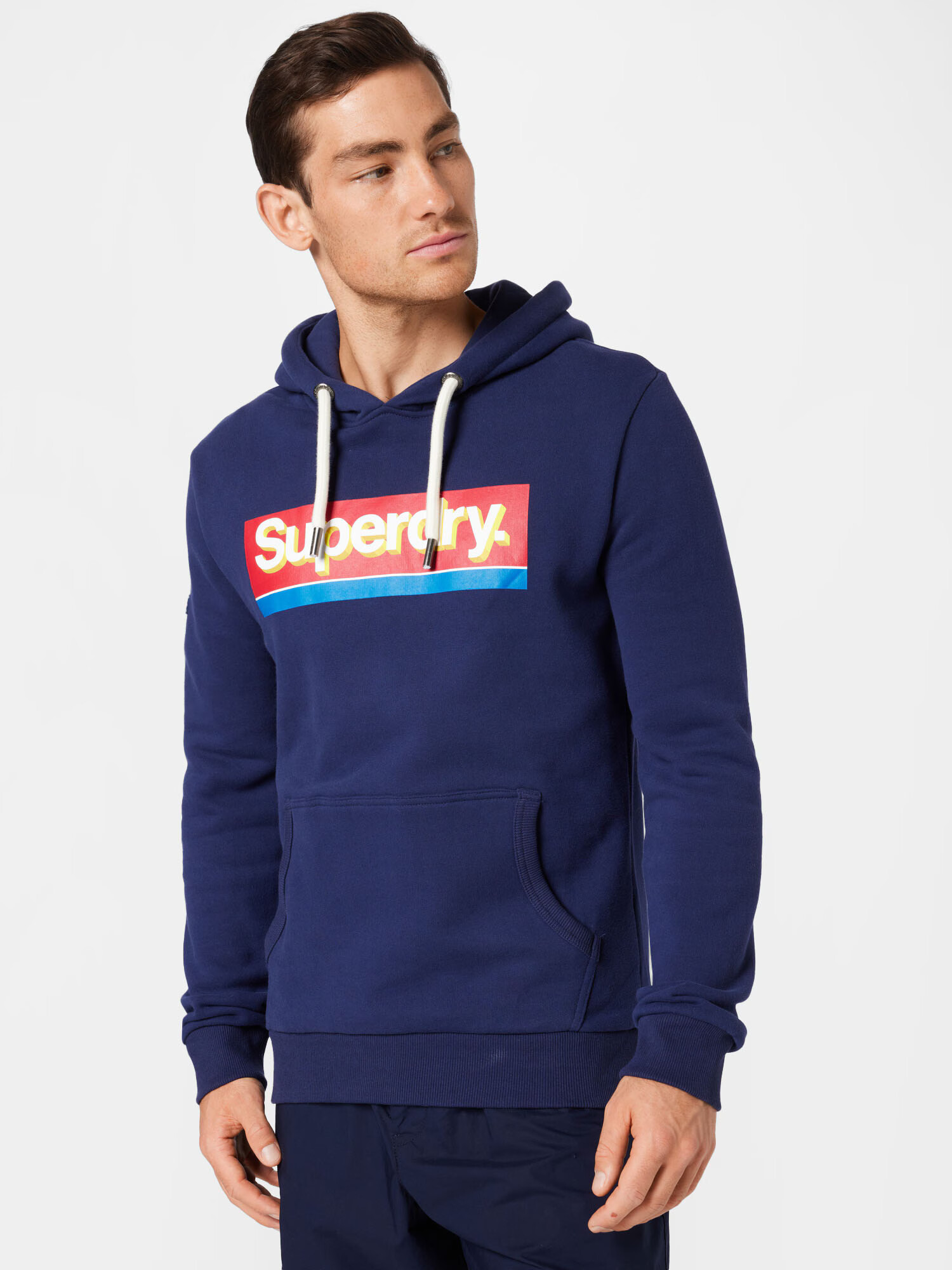 Superdry Mikina modrá / námornícka modrá / žltá / červená / biela - Pepit.sk