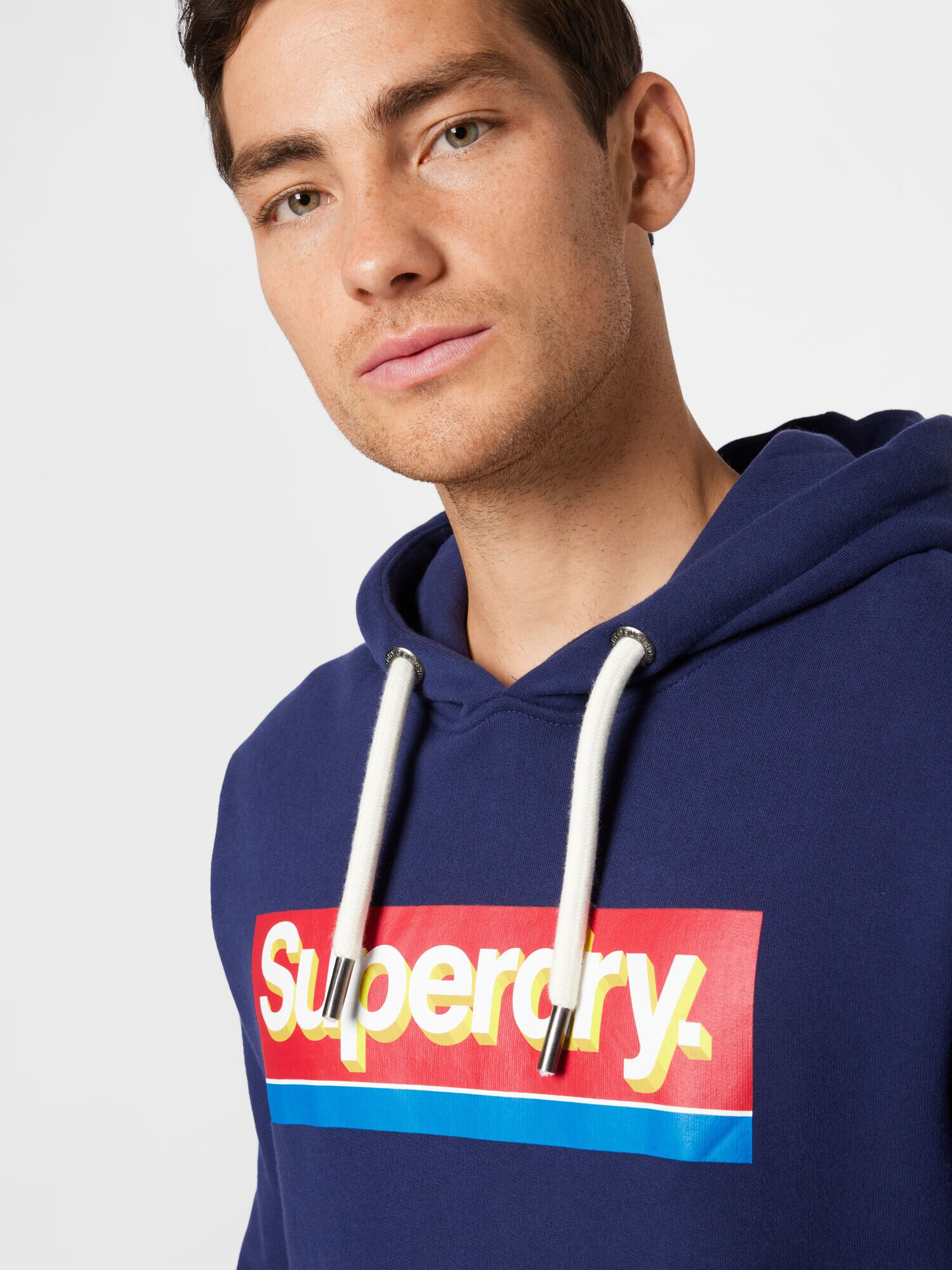 Superdry Mikina modrá / námornícka modrá / žltá / červená / biela - Pepit.sk