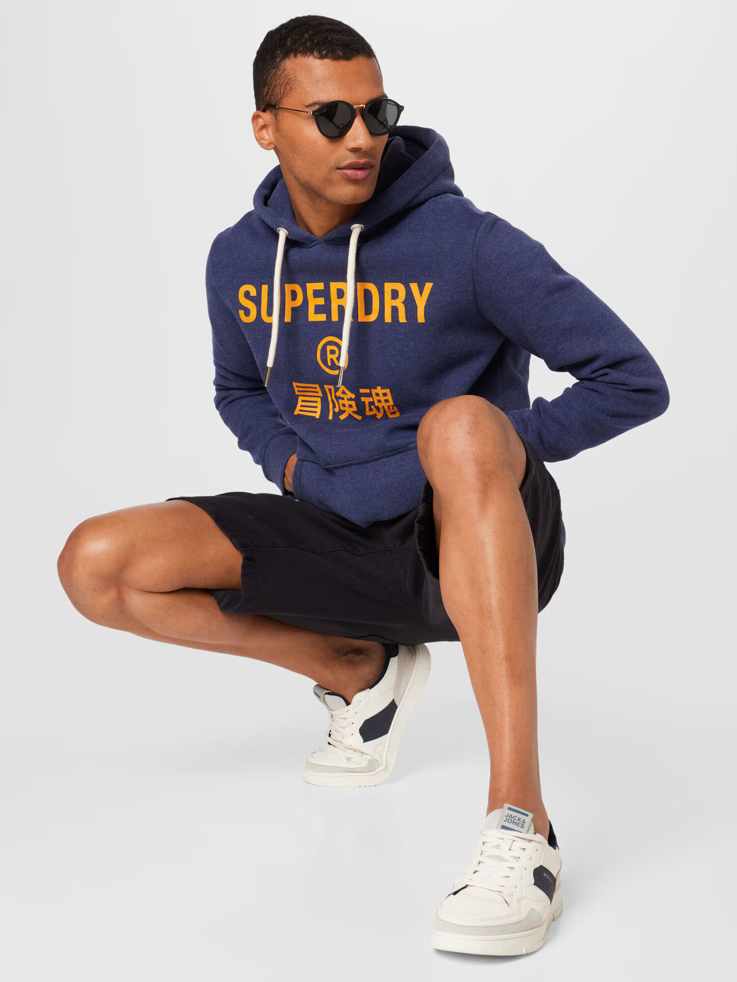 Superdry Mikina námornícka modrá / zlatá žltá - Pepit.sk