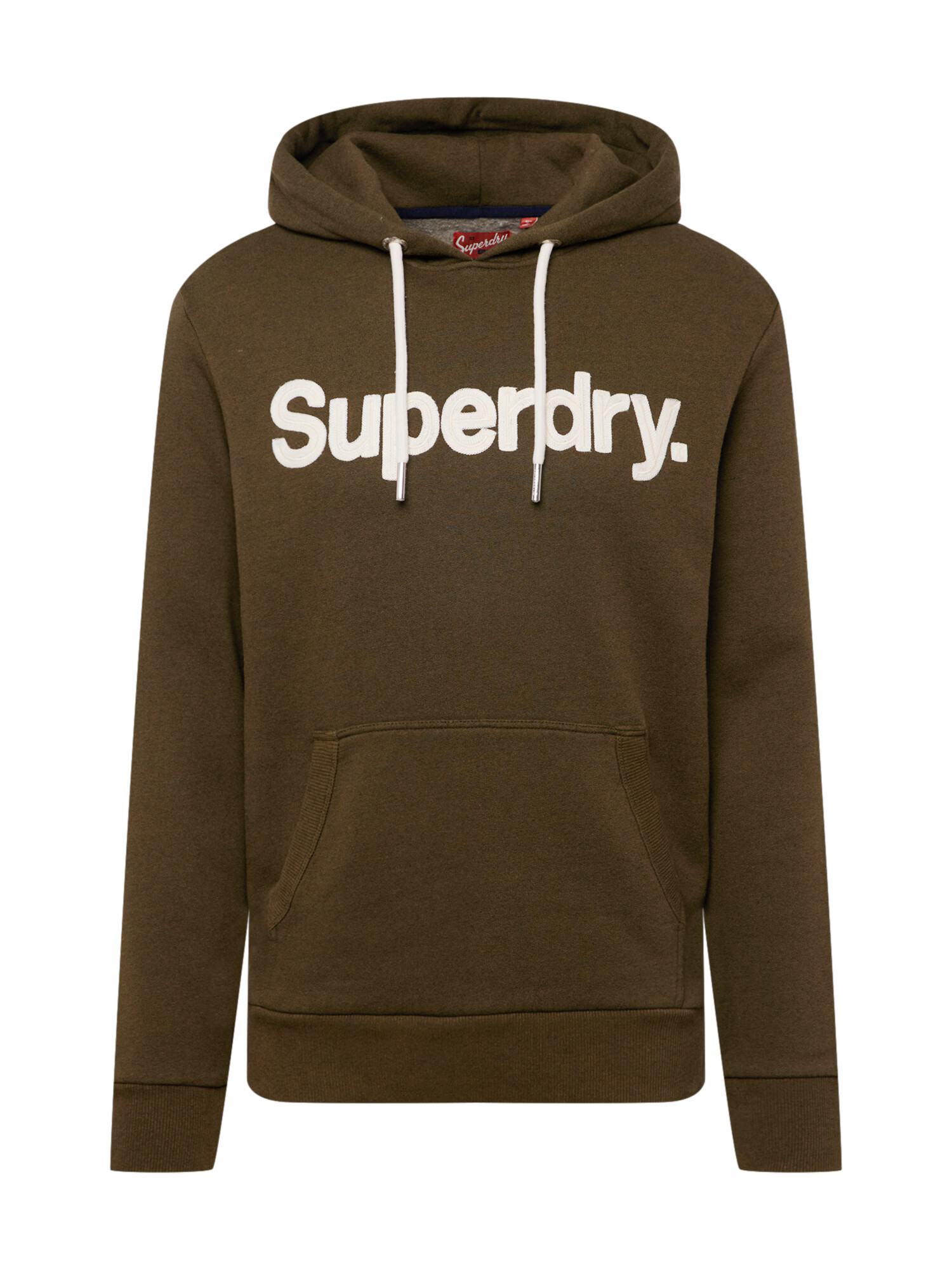 Superdry Mikina olivová / biela - Pepit.sk