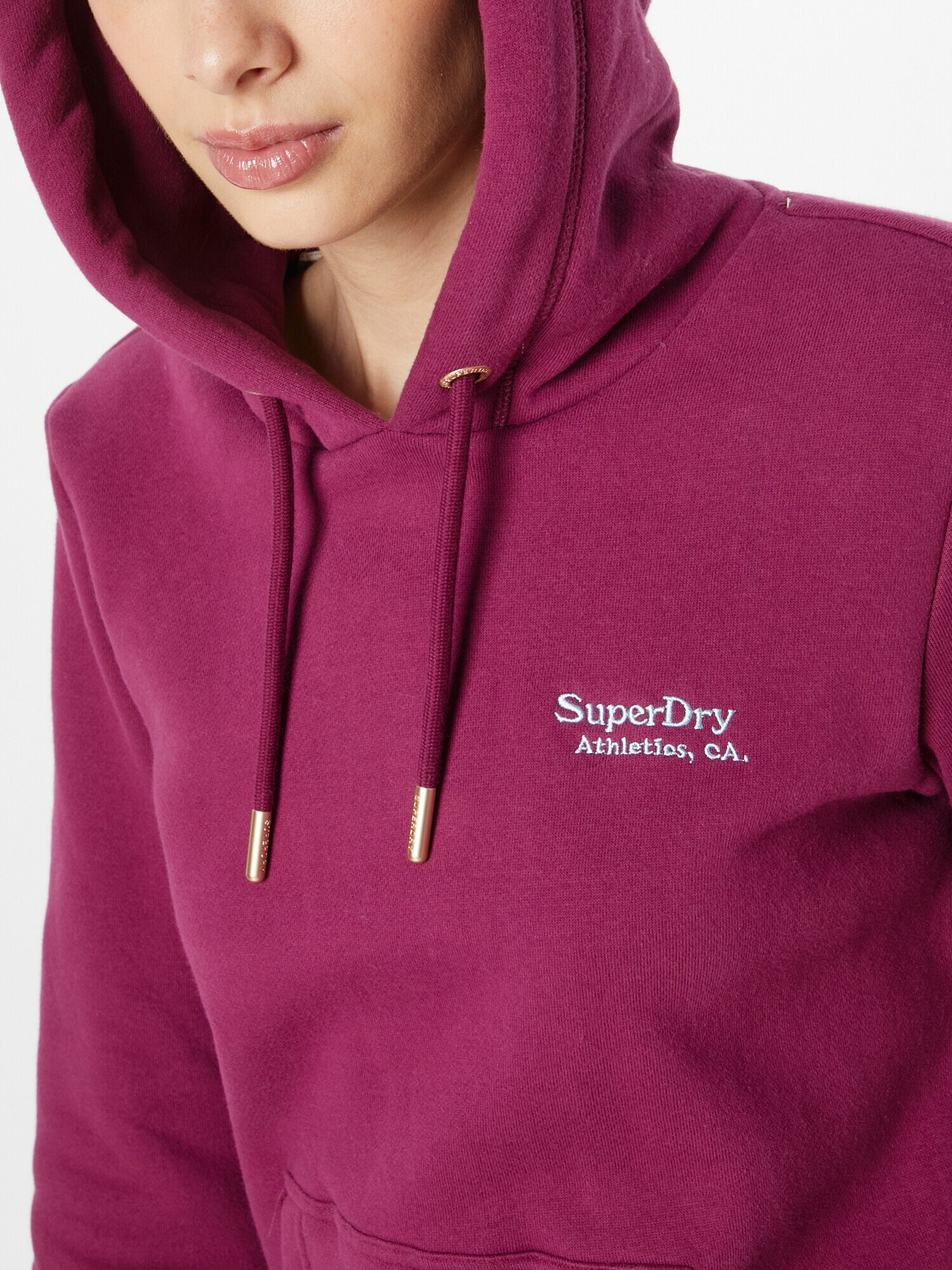 Superdry Mikina 'Essential' opálová / farba lesného ovocia - Pepit.sk