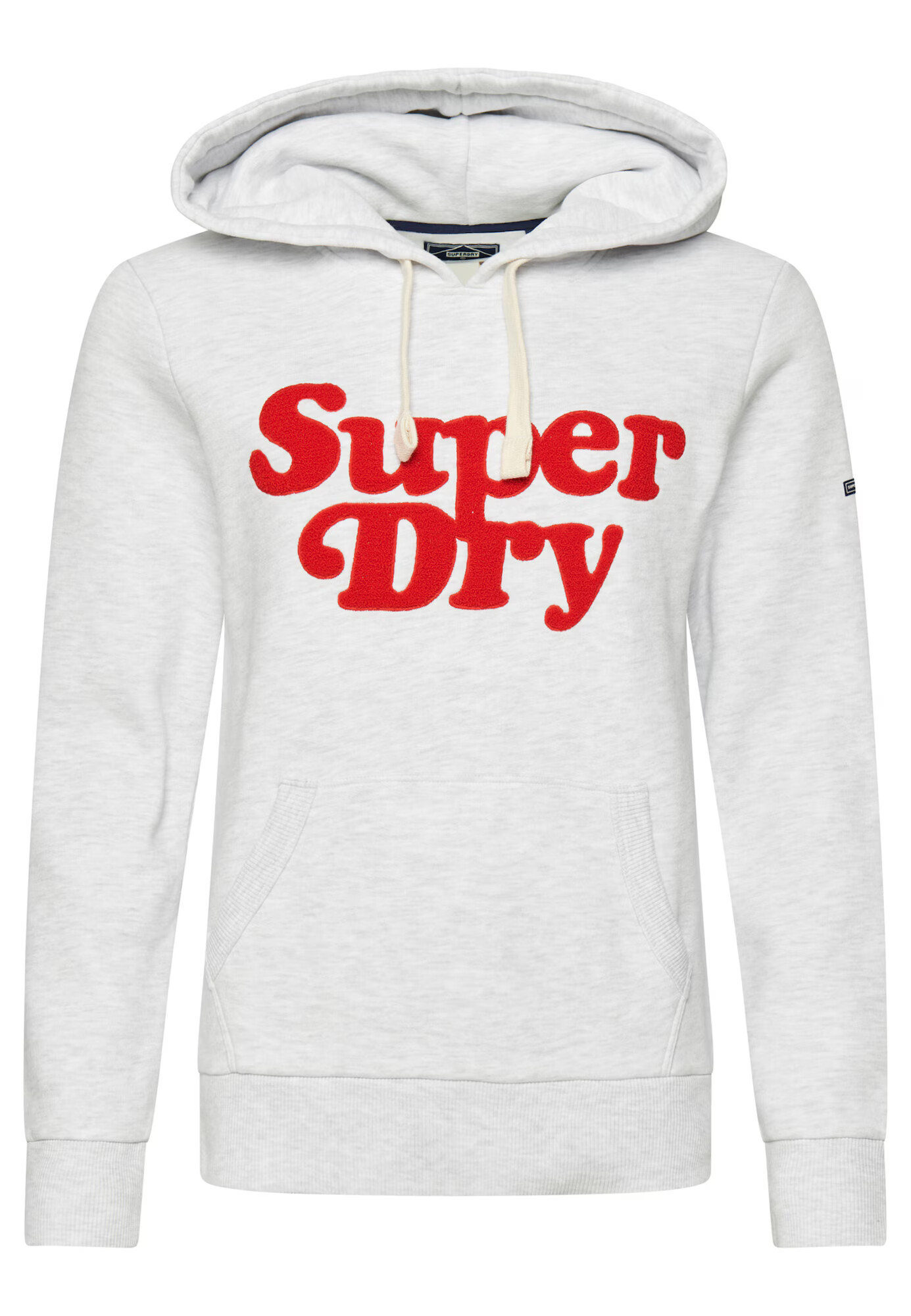 Superdry Mikina sivá melírovaná / červená - Pepit.sk