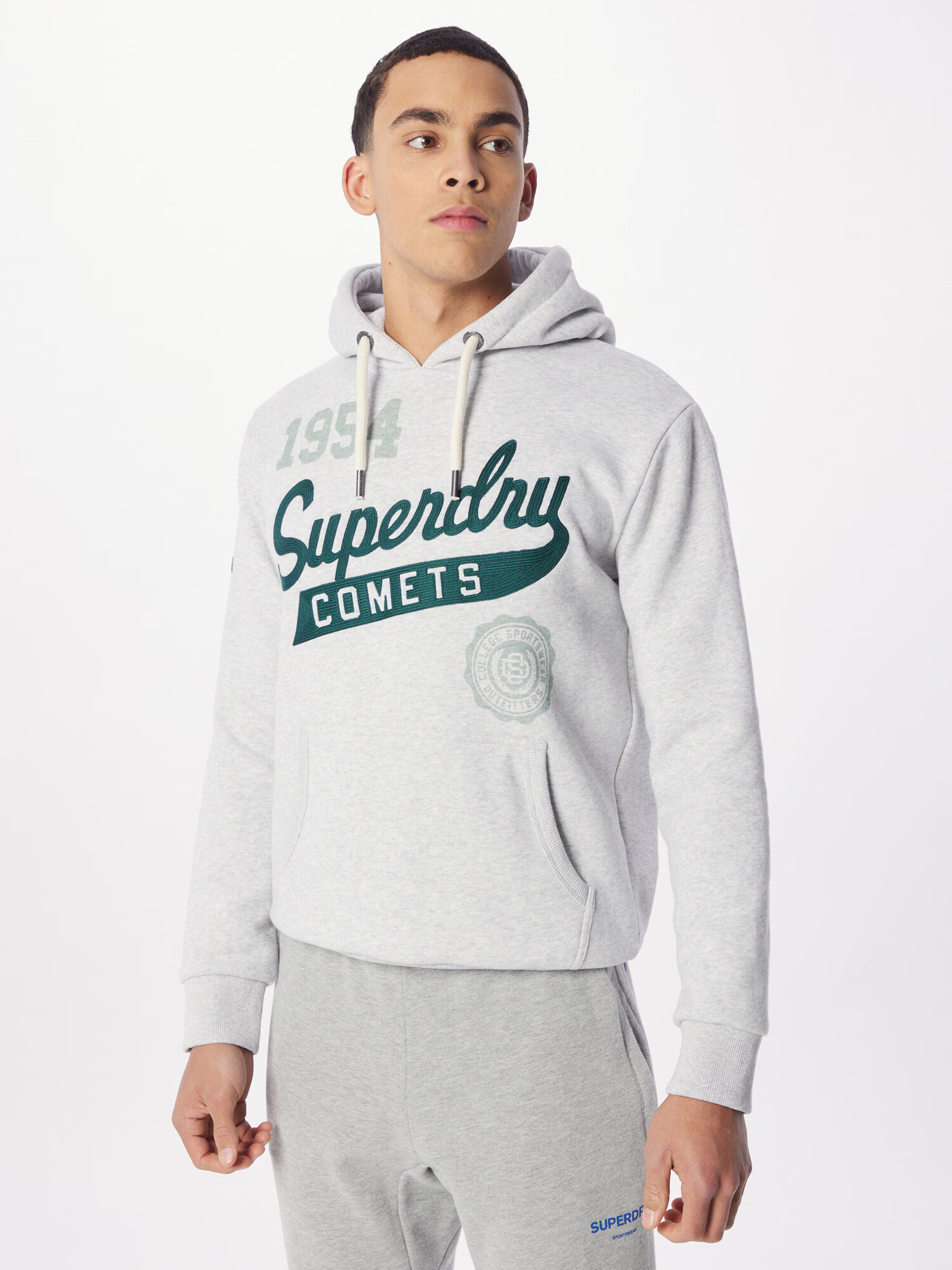 Superdry Mikina tmavozelená / zelená melírovaná - Pepit.sk