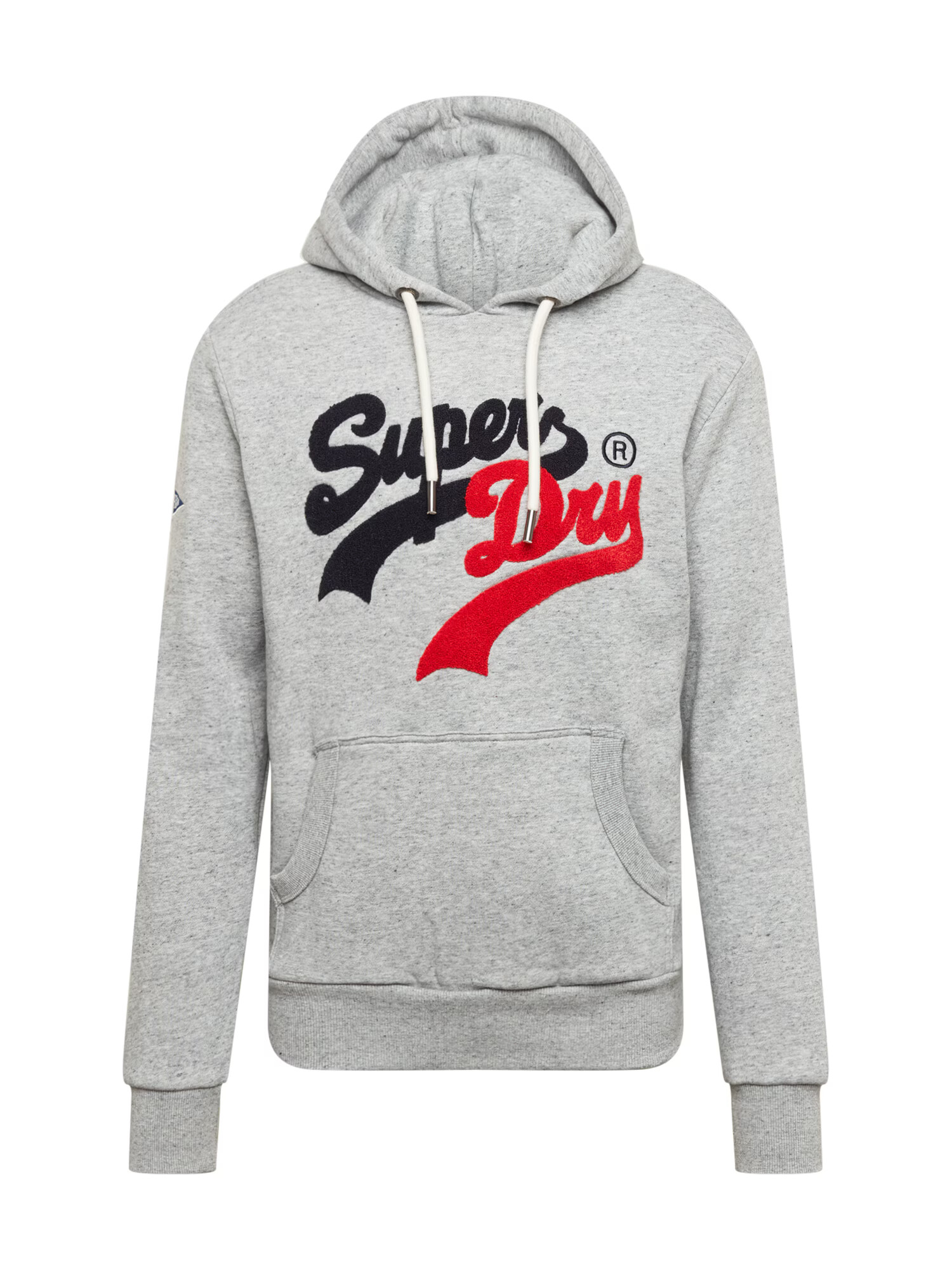 Superdry Mikina svetlosivá / červená / čierna / biela - Pepit.sk