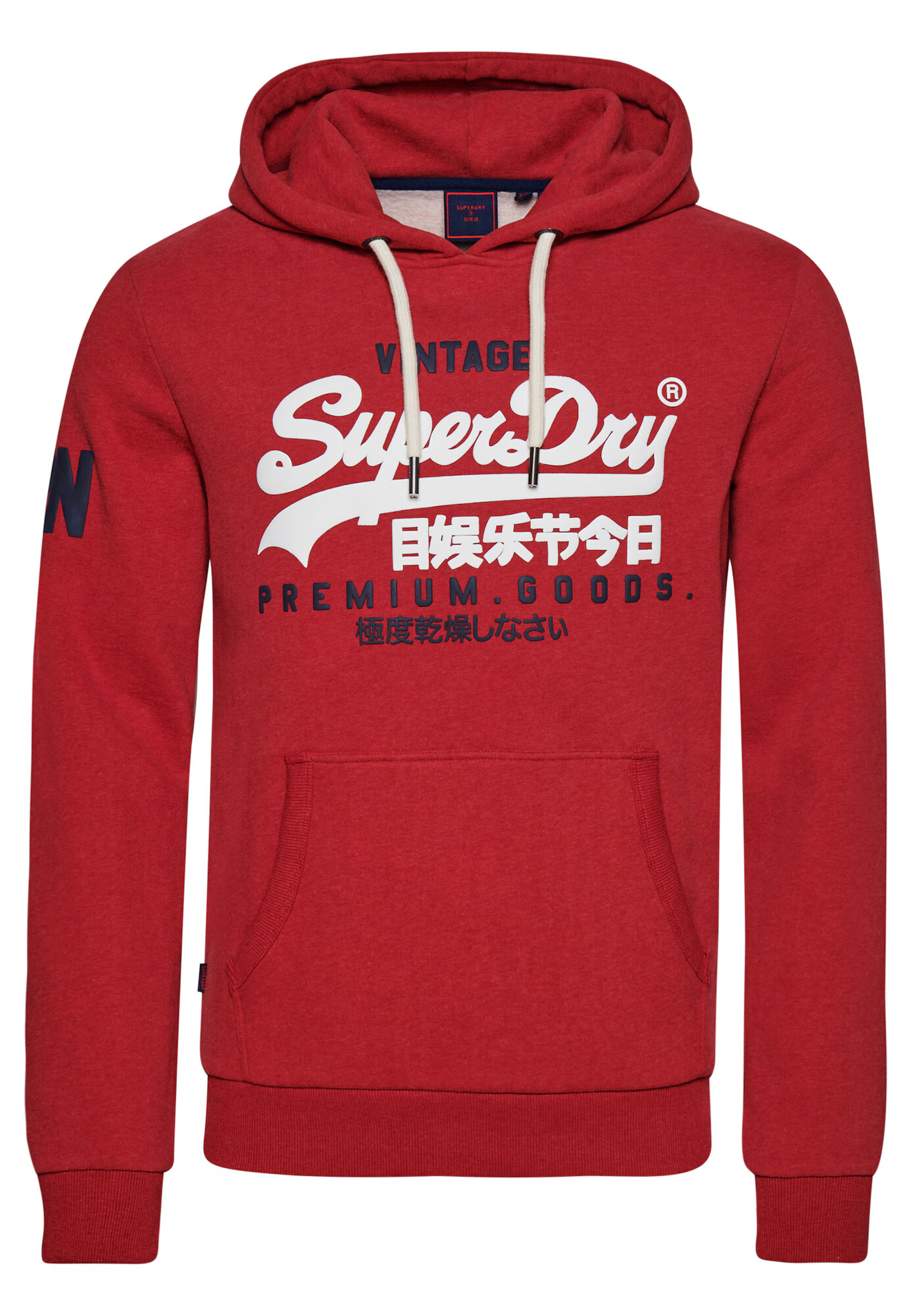 Superdry Mikina tmavomodrá / ohnivo červená / biela - Pepit.sk