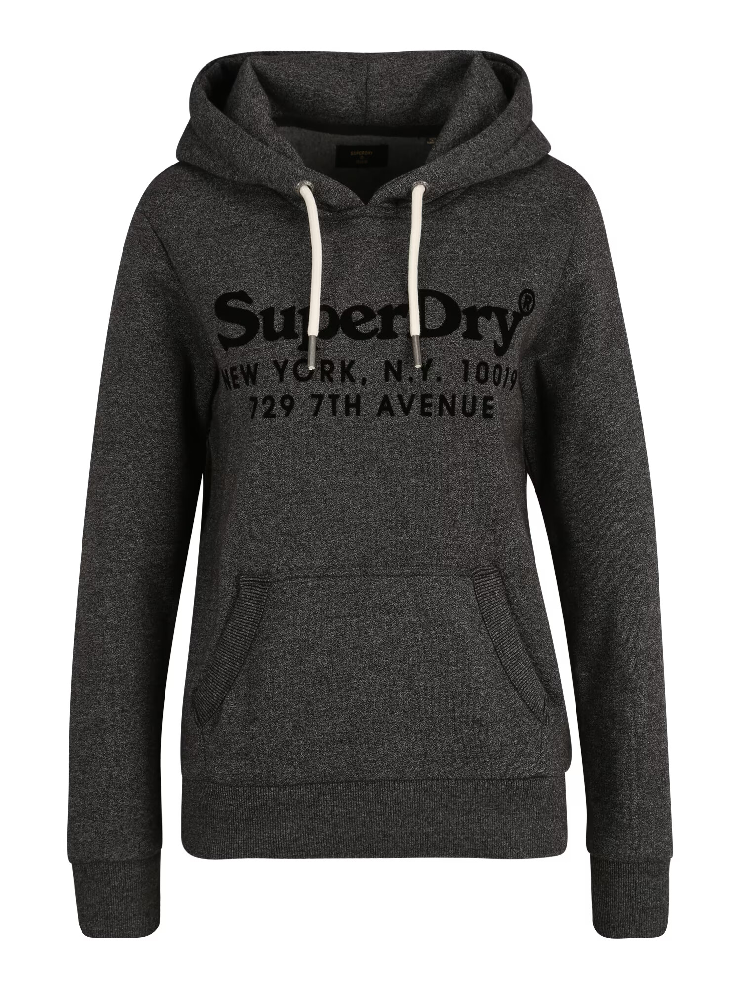 Superdry Mikina 'VENUE INTEREST' čierna / čierna melírovaná - Pepit.sk