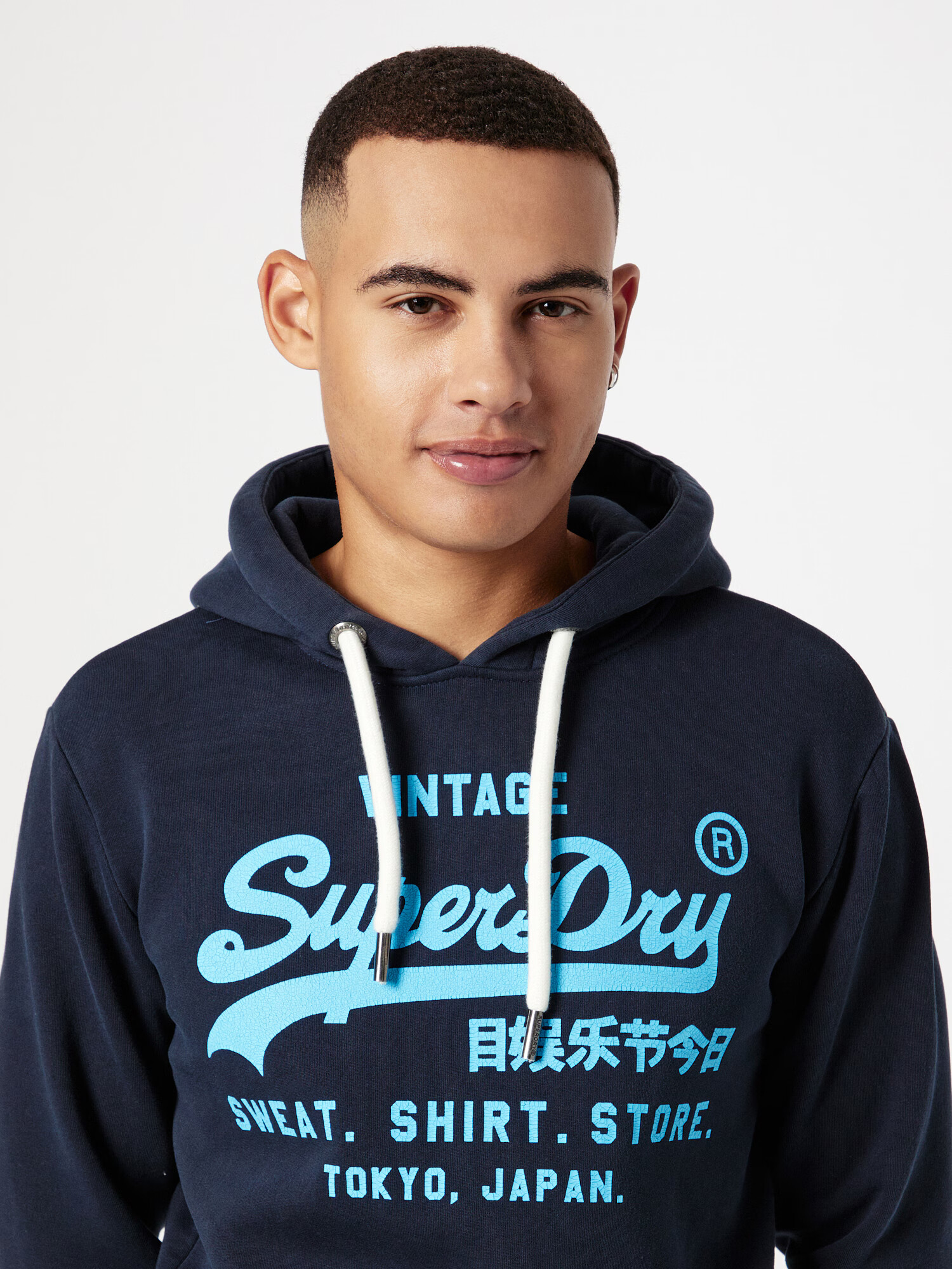 Superdry Mikina 'Vintage' svetlomodrá / tmavomodrá - Pepit.sk