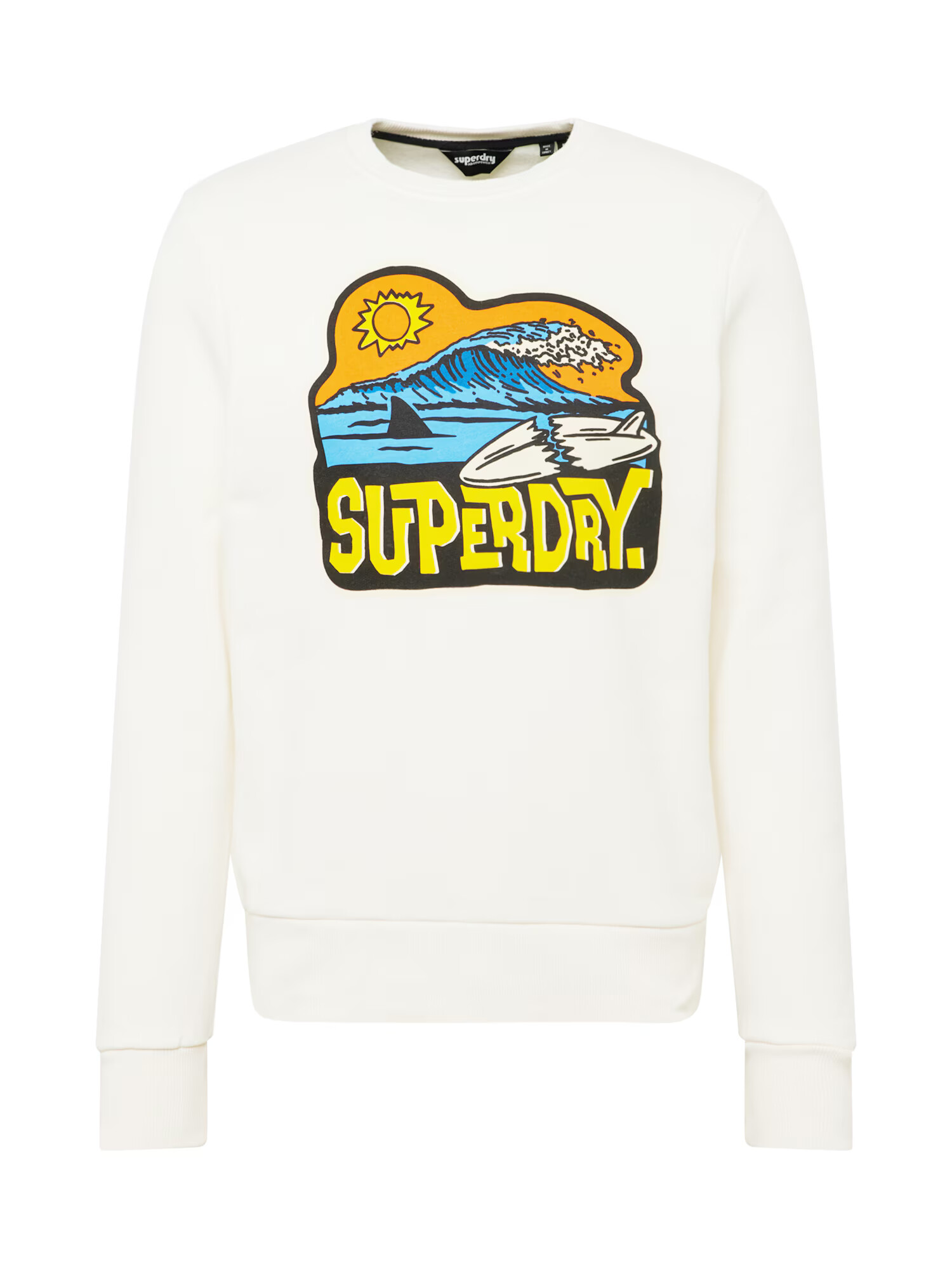 Superdry Mikina vodová / žltá / oranžová / vaječná škrupina - Pepit.sk