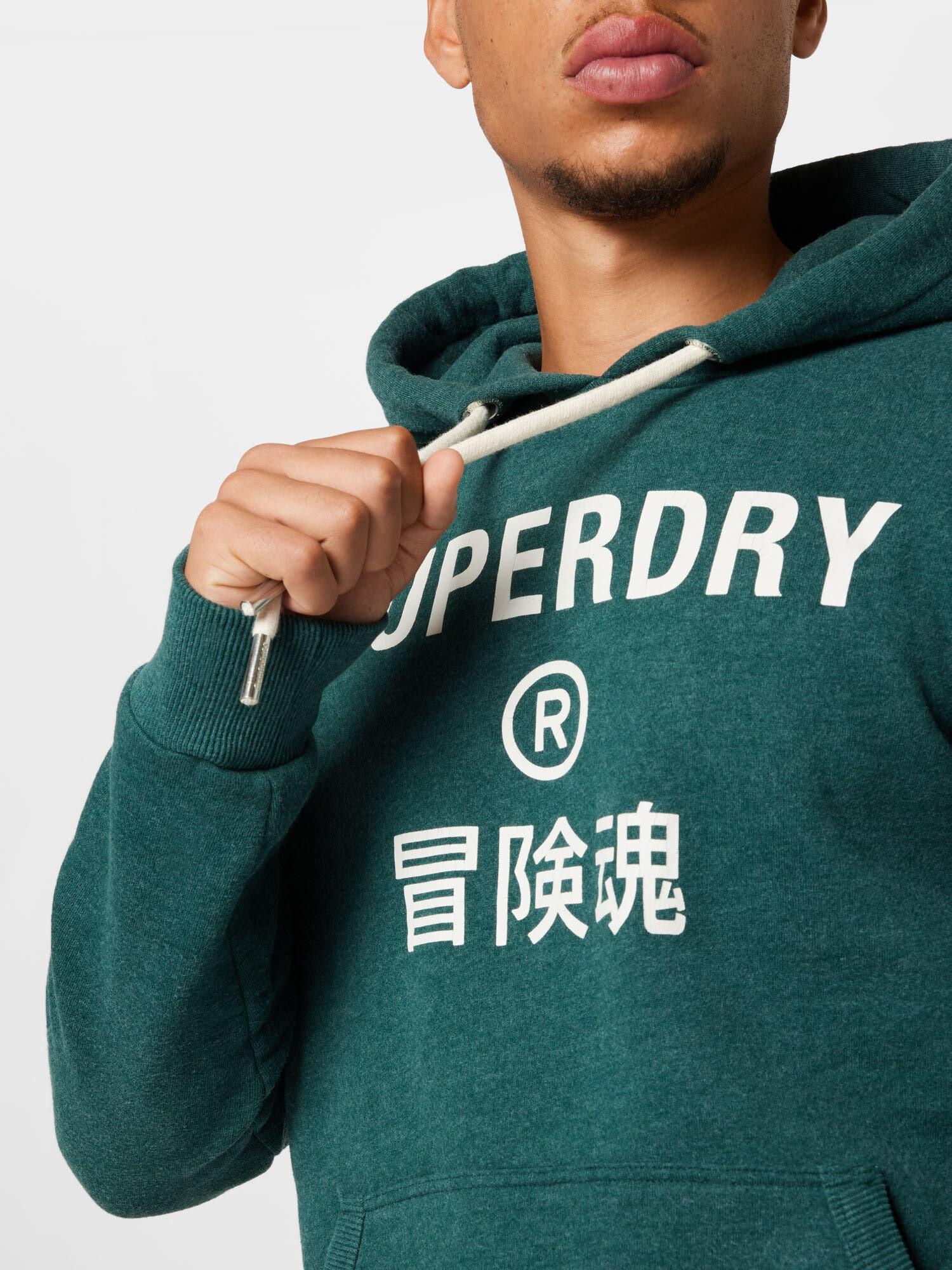 Superdry Mikina zelená / biela - Pepit.sk