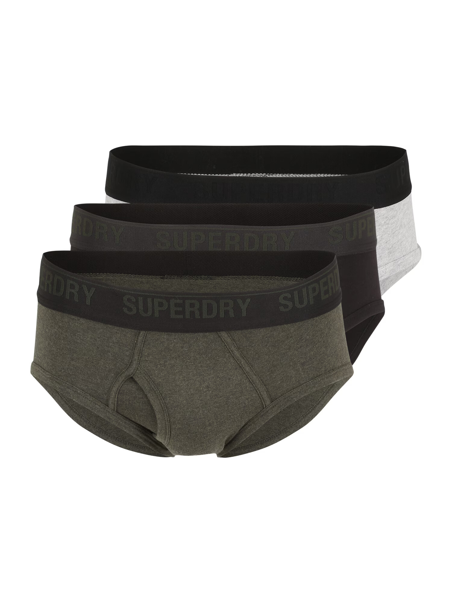 Superdry Nohavičky sivá / zelená / čierna - Pepit.sk