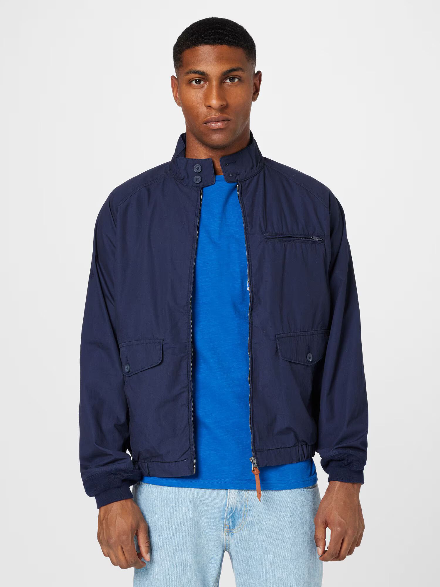 Superdry Prechodná bunda 'Collegiate Harrington' námornícka modrá / koňaková - Pepit.sk