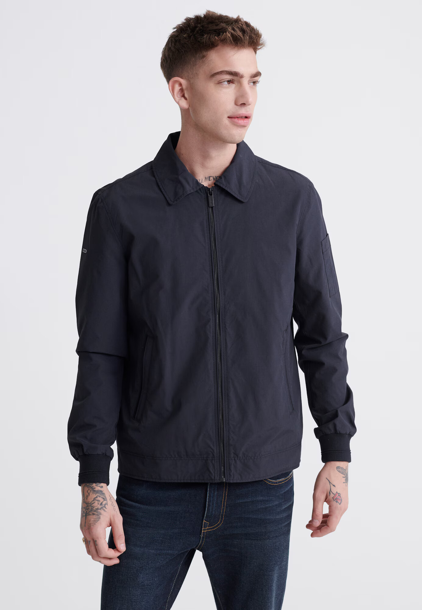 Superdry Prechodná bunda 'HARRINGTON' námornícka modrá - Pepit.sk