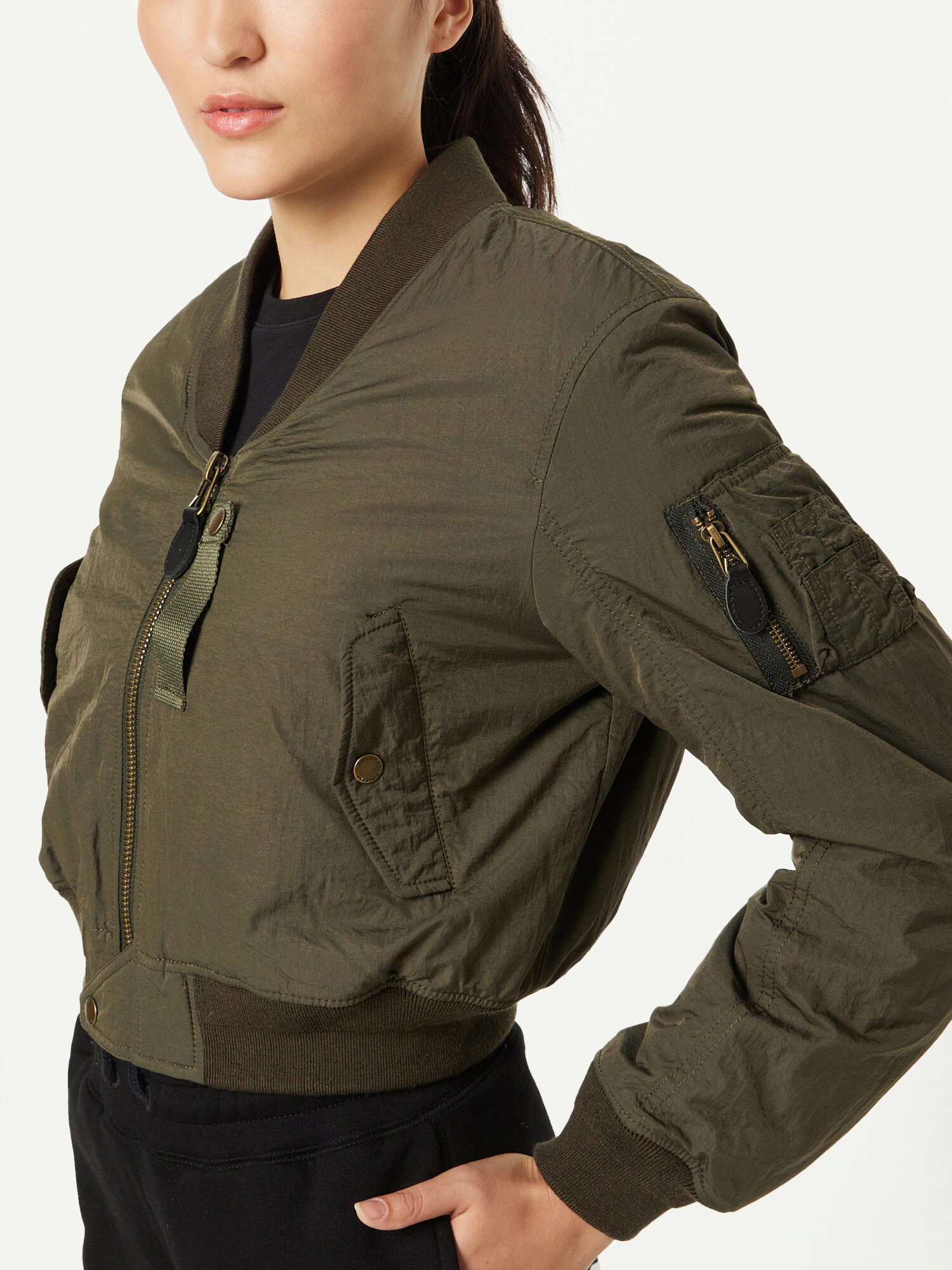 Superdry Prechodná bunda 'Military Aviator' kaki - Pepit.sk