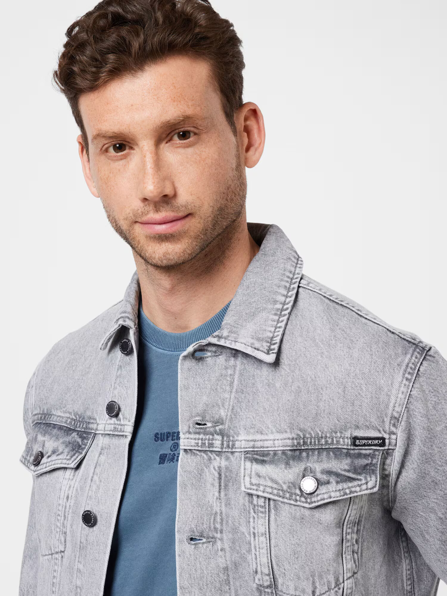 Superdry Prechodná bunda sivý denim - Pepit.sk