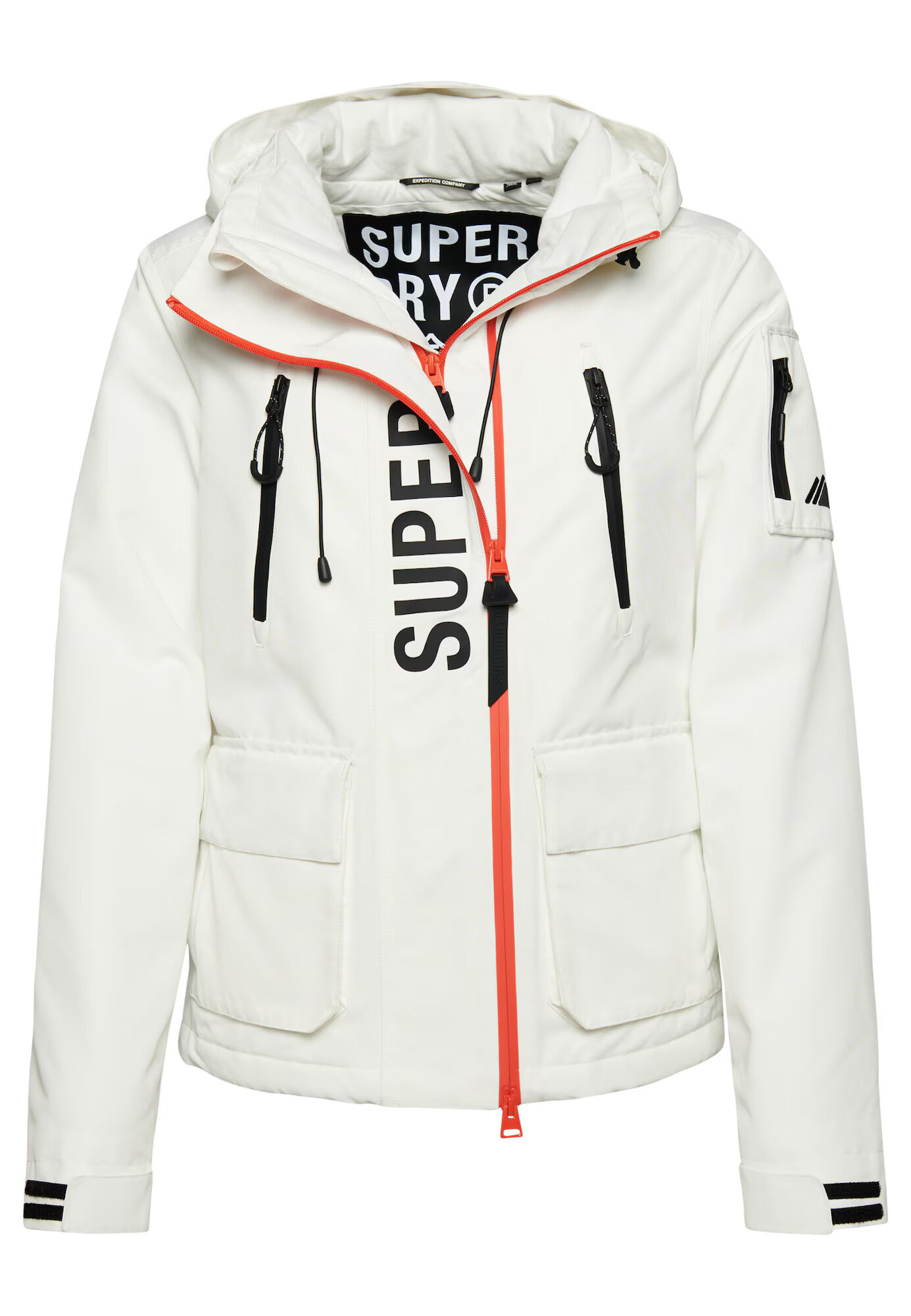 Superdry Prechodná bunda 'Ultimate SD Windcheater' oranžová / čierna / biela - Pepit.sk