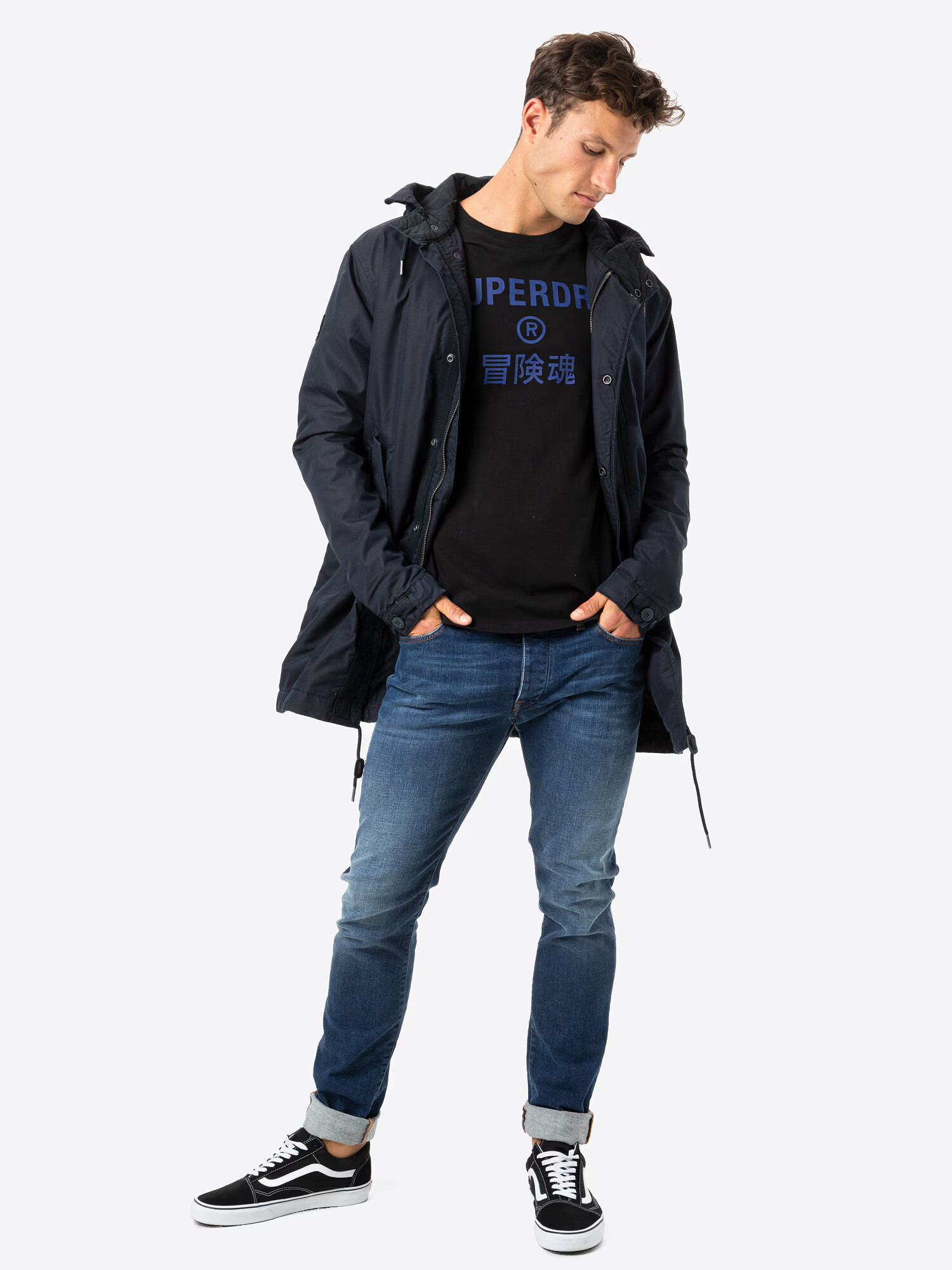 Superdry Prechodná parka čierna - Pepit.sk