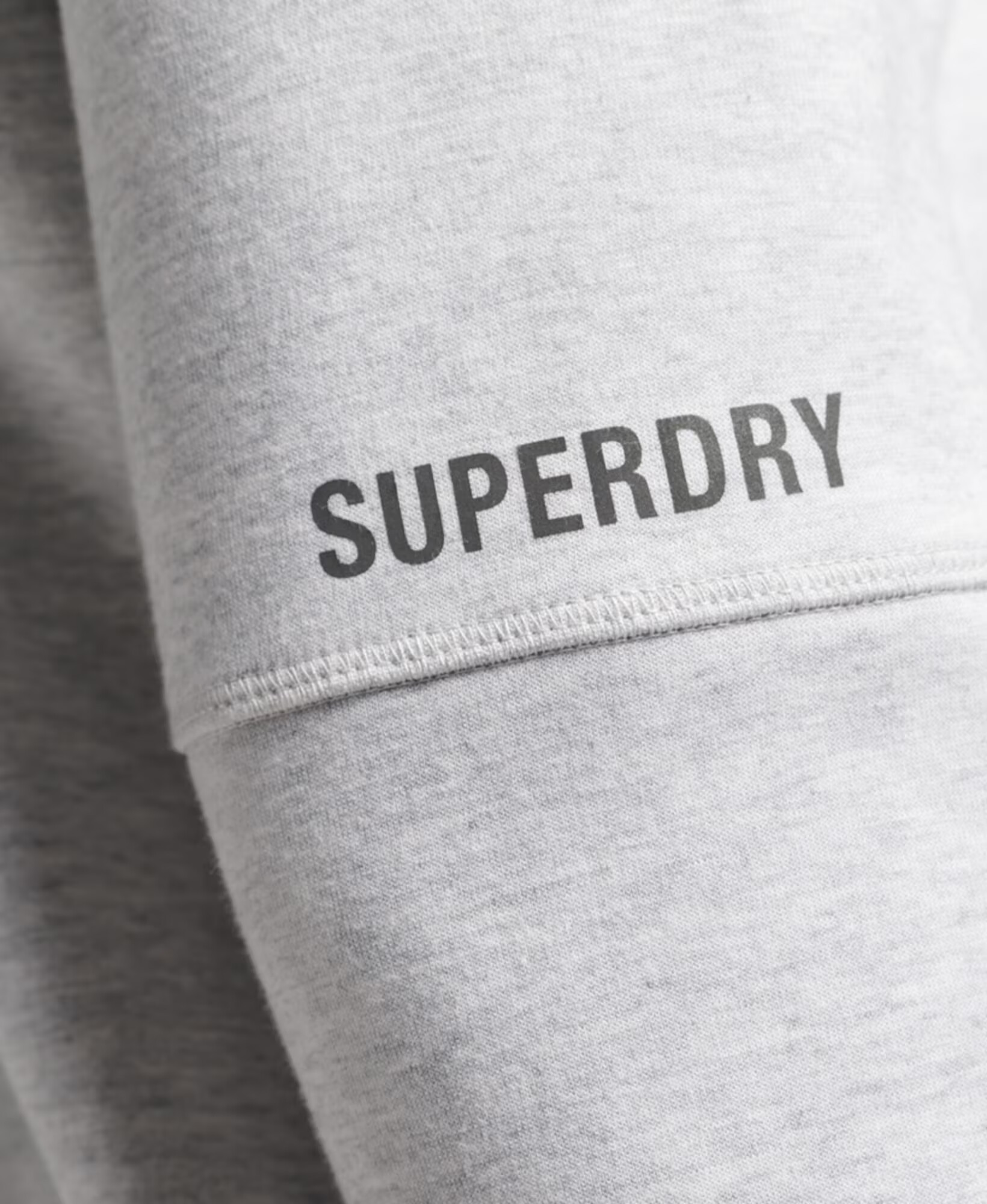 Superdry Športová mikina čierna / biela - Pepit.sk