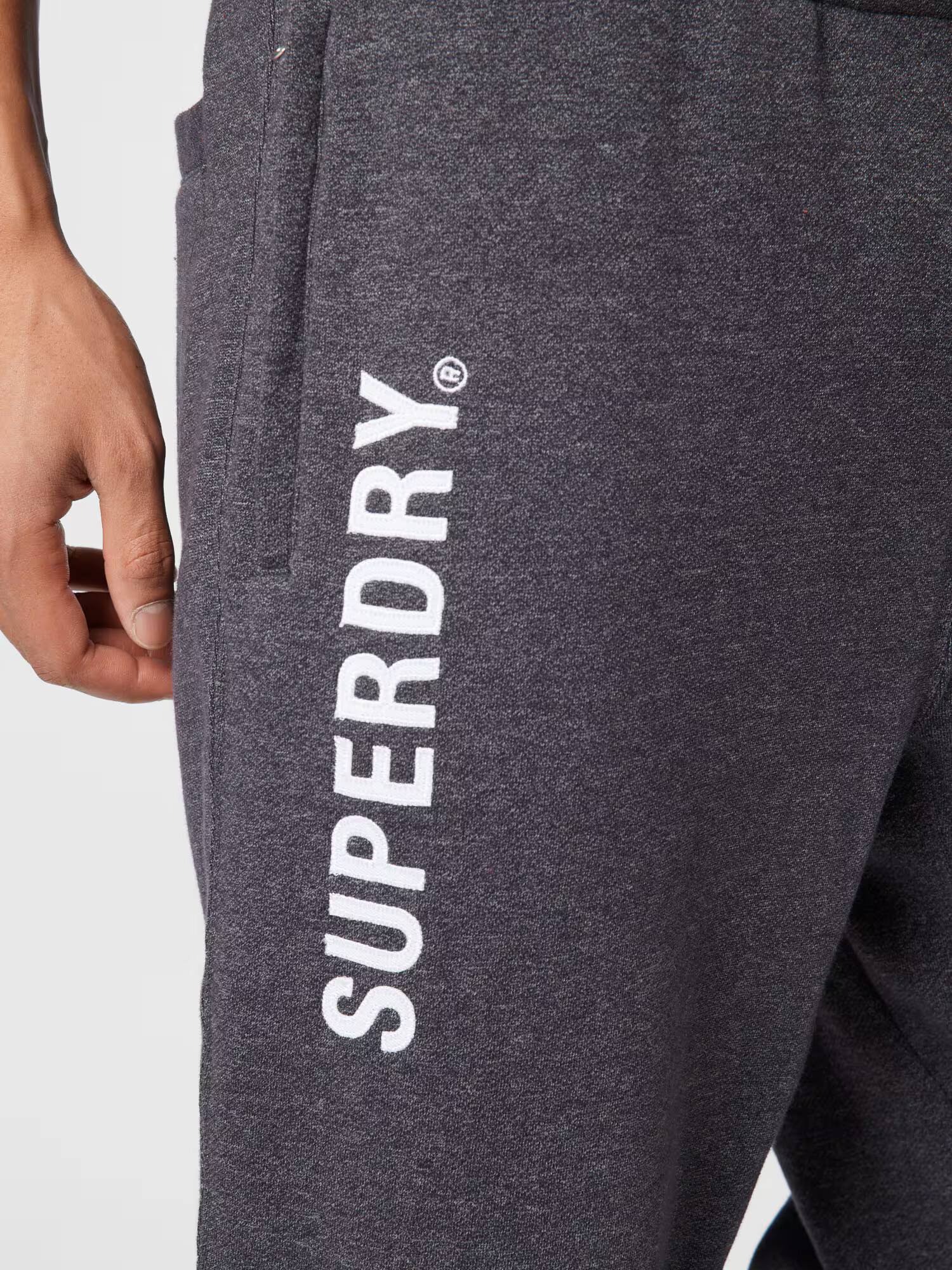 Superdry Športové nohavice tmavosivá / čierna / biela - Pepit.sk