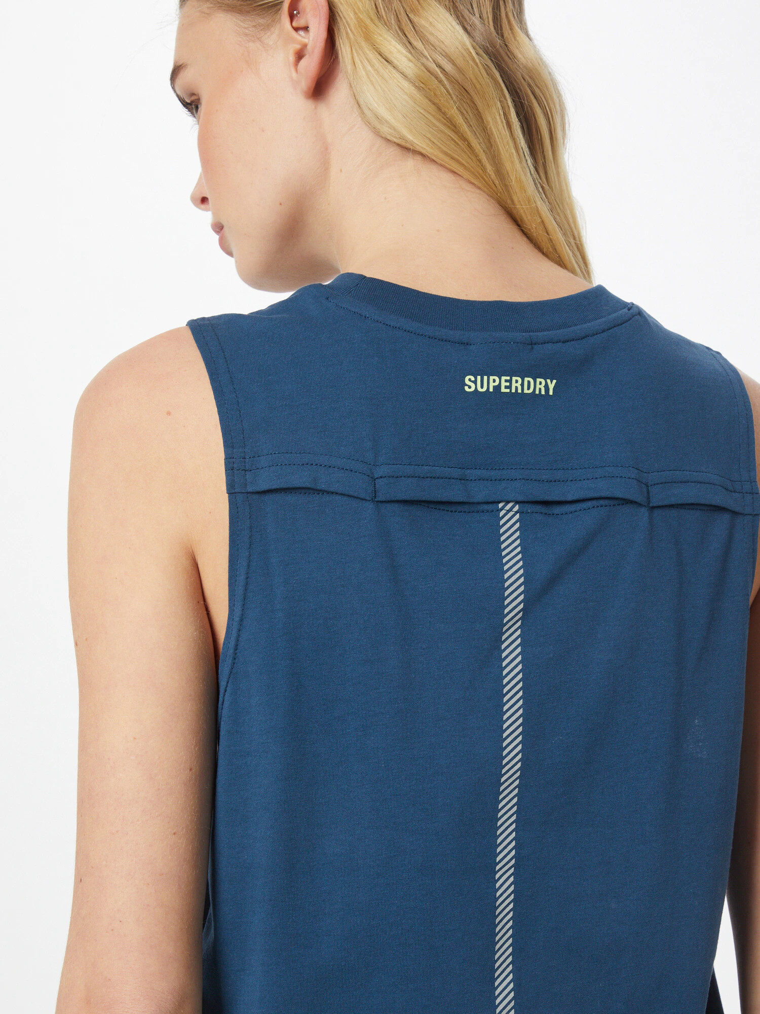 Superdry Športový top modrá / svetložltá / biela - Pepit.sk