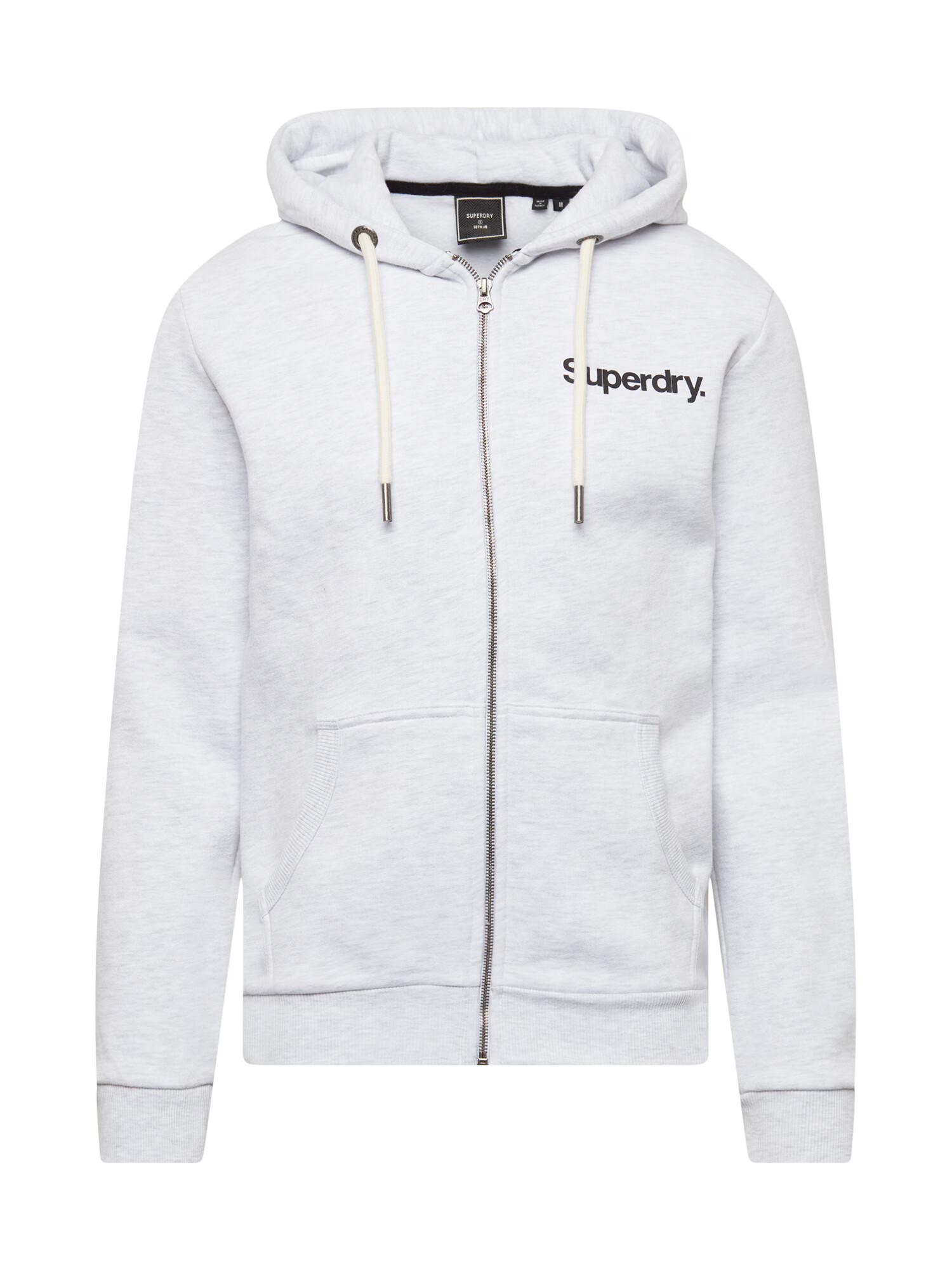 Superdry Tepláková bunda sivá melírovaná / čierna - Pepit.sk