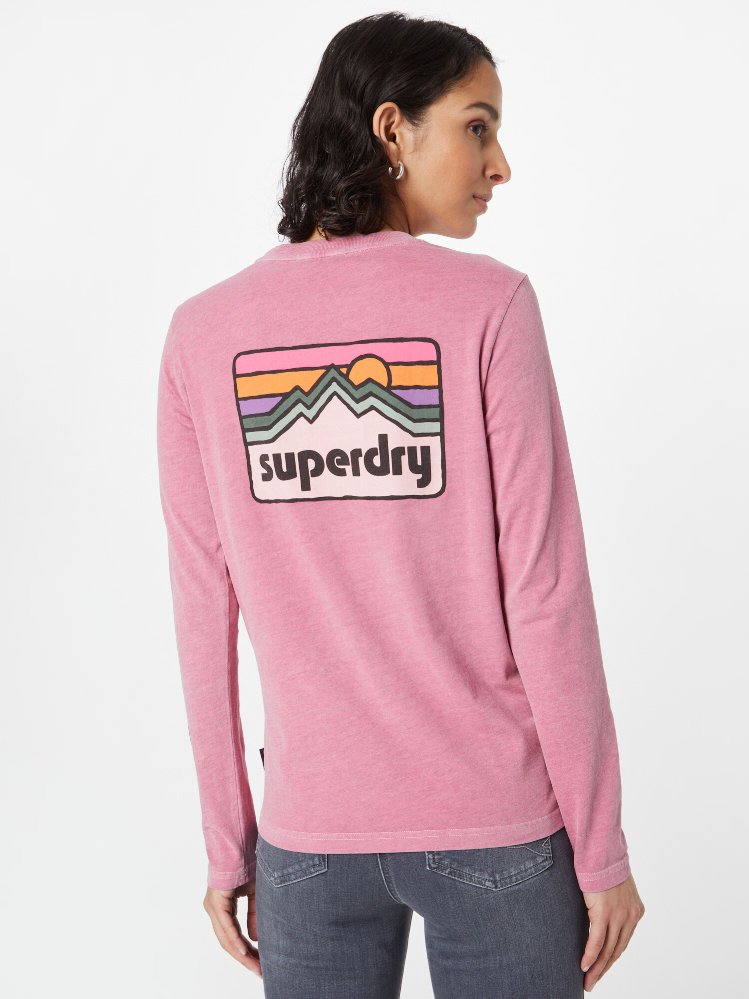 Superdry Tričko '90s Terrain' fialová / oranžová / svetloružová / čierna - Pepit.sk