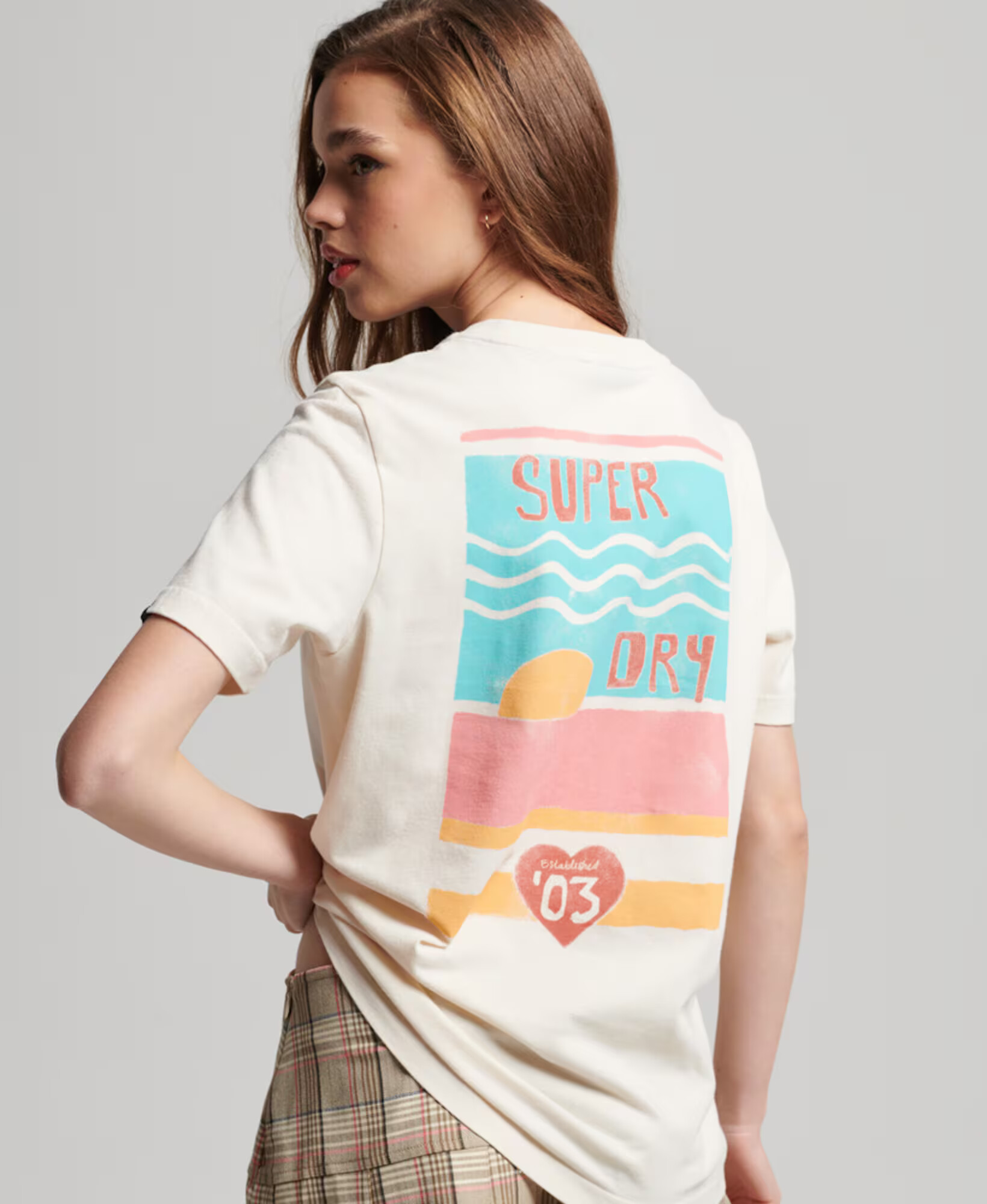 Superdry Tričko 'Cali' krémová / zmiešané farby - Pepit.sk