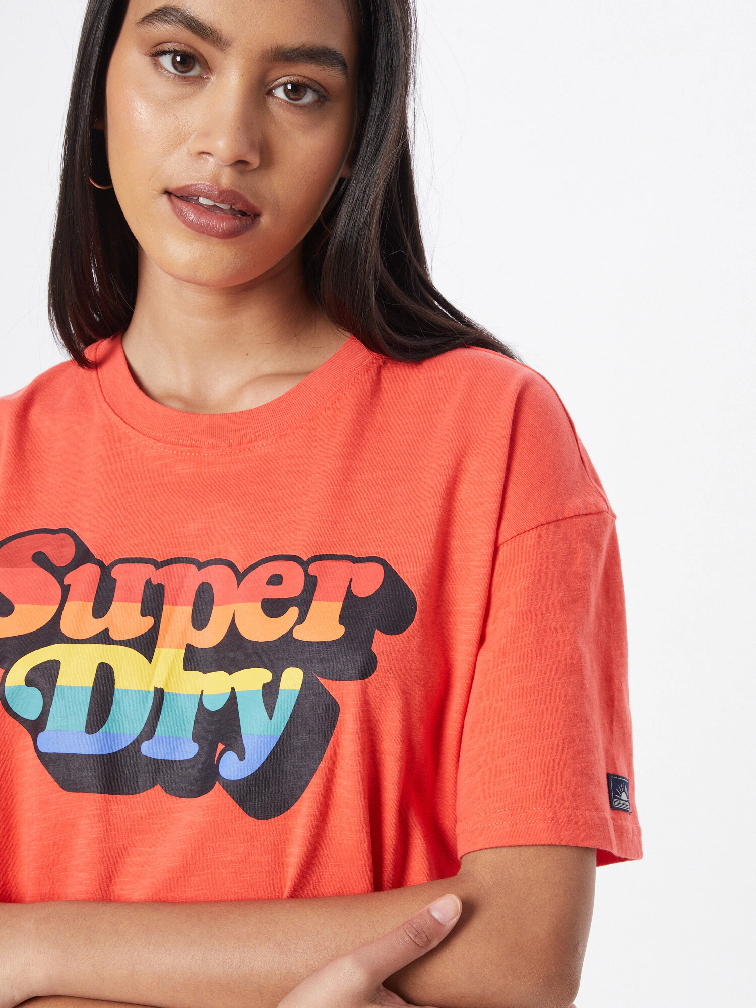 Superdry Tričko 'Cali' modrá / žltá / oranžová / červená - Pepit.sk