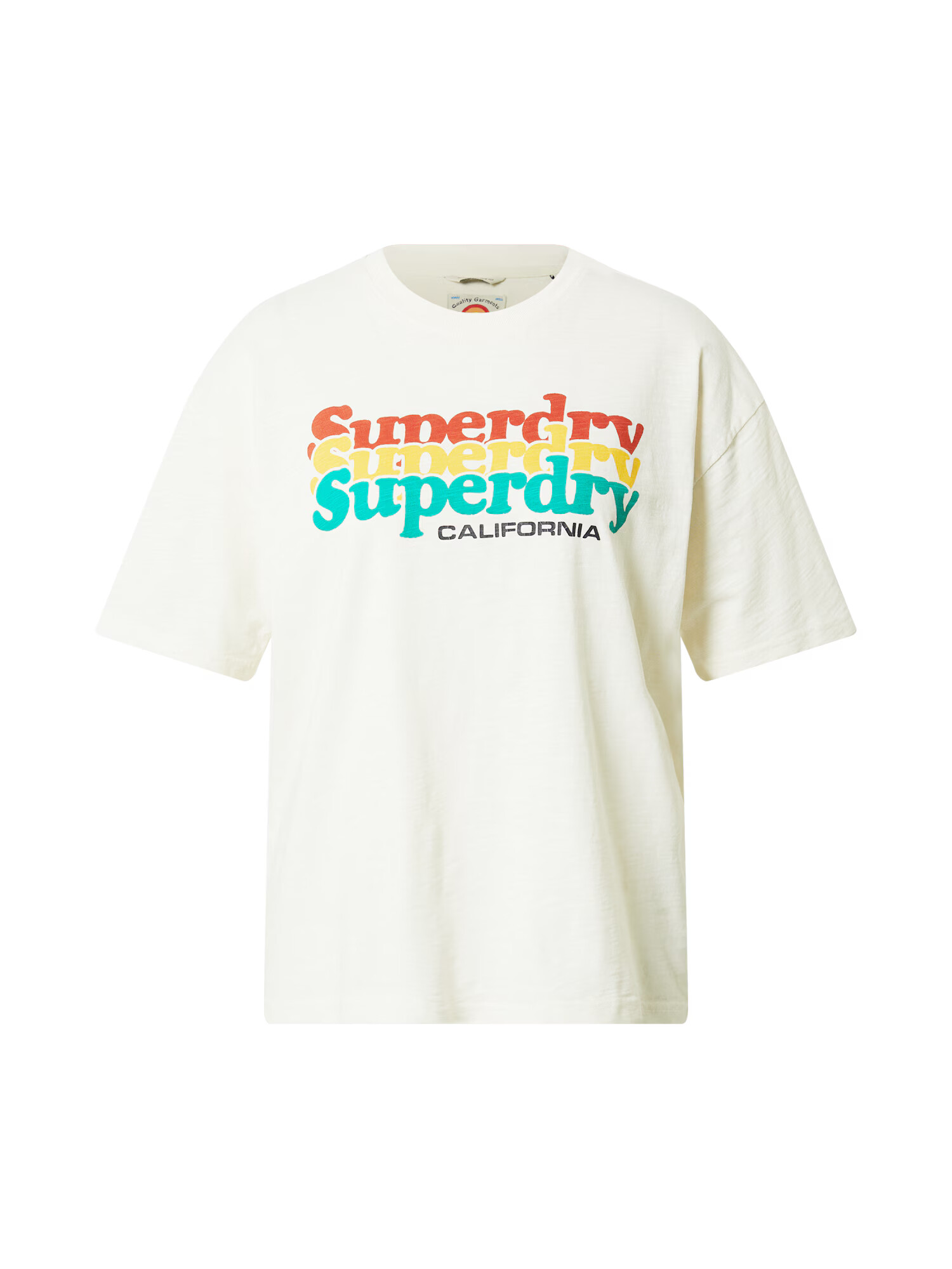 Superdry Tričko 'Cali' žltá / zelená / červená / čierna / šedobiela - Pepit.sk