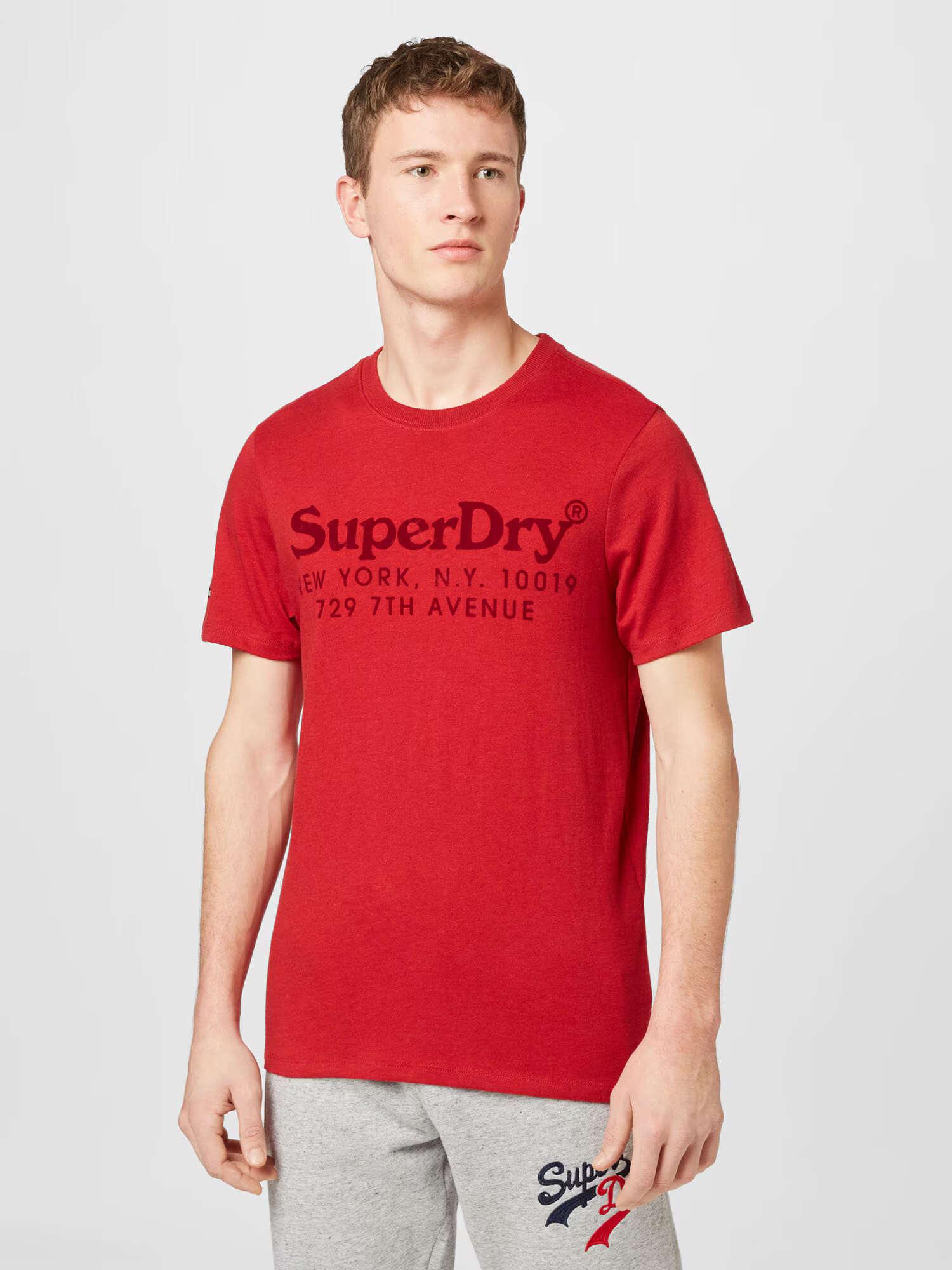 Superdry Tričko grenadínová / tmavočervená - Pepit.sk