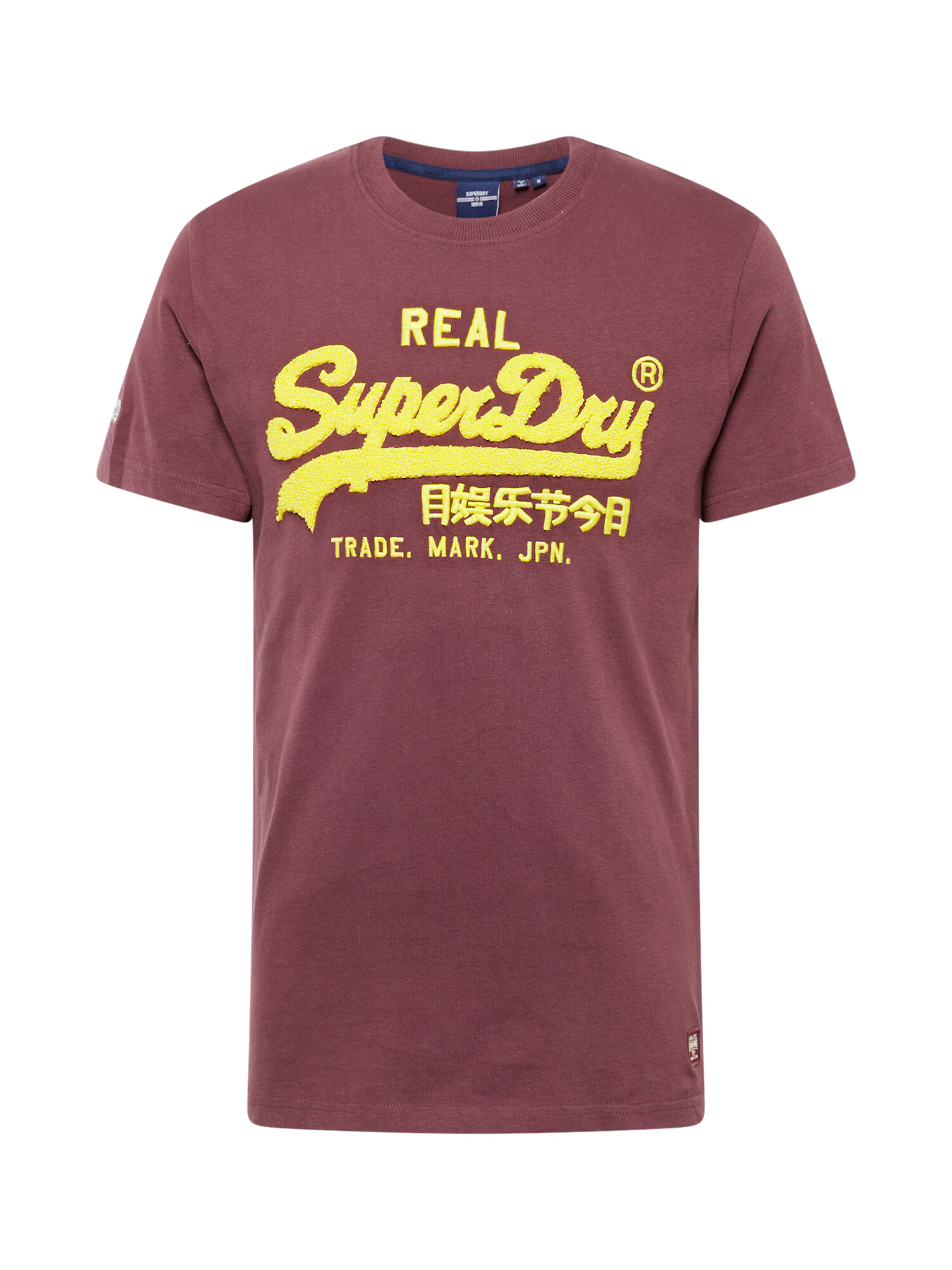 Superdry Tričko 'CHENILLE' žltá / tmavočervená - Pepit.sk