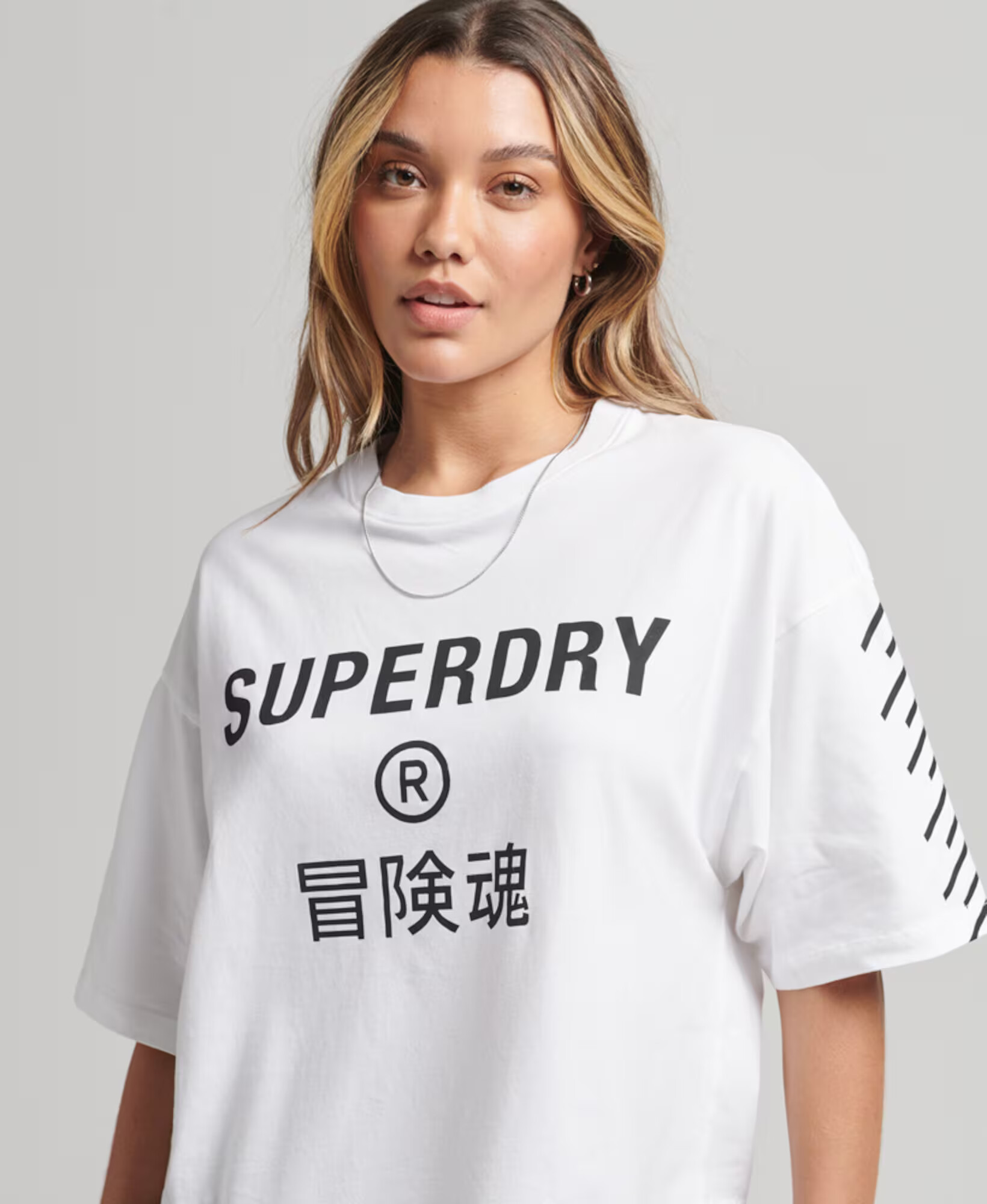 Superdry Tričko čierna / biela - Pepit.sk