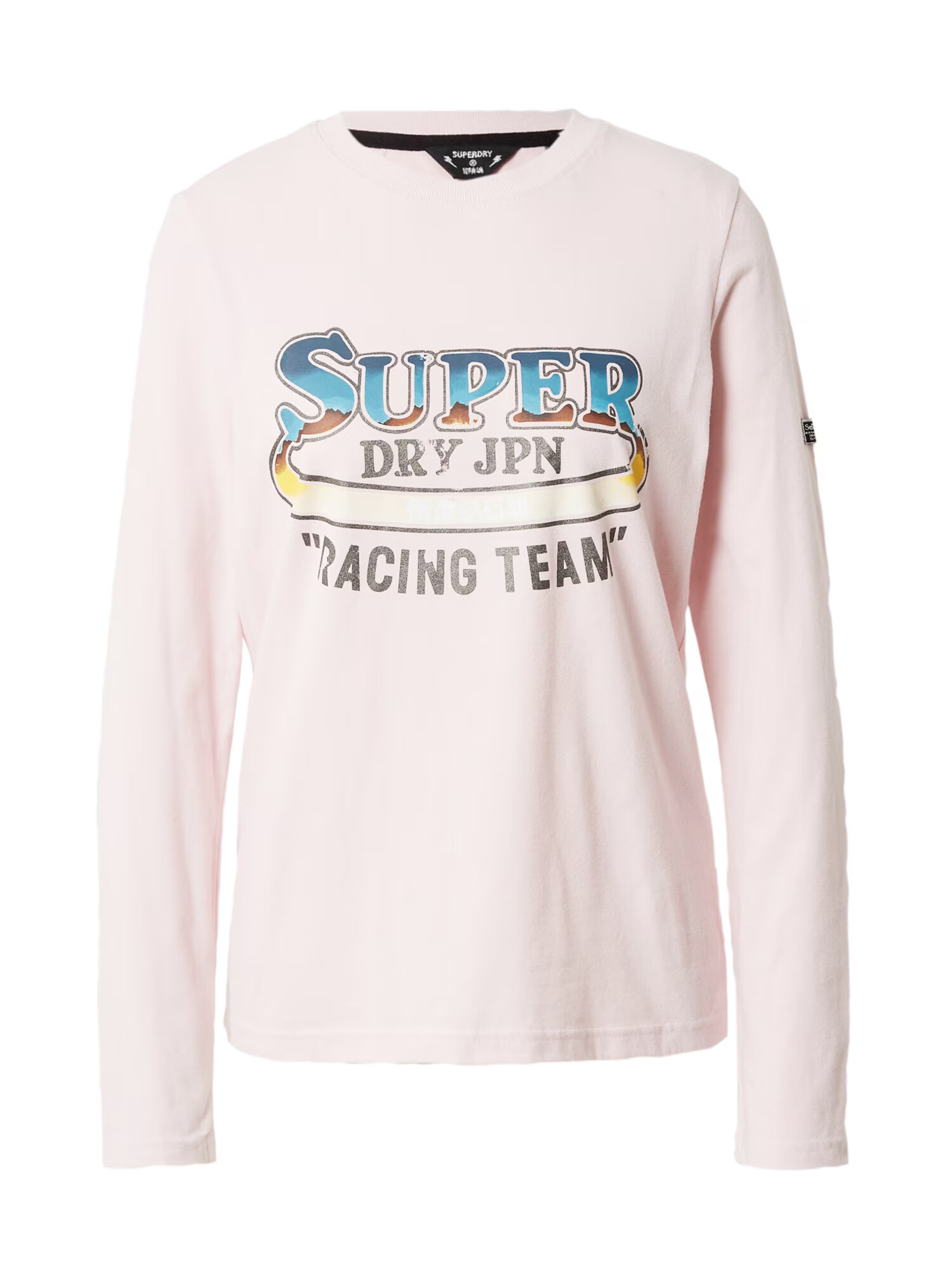 Superdry Tričko 'Boho' námornícka modrá / nebesky modrá / hnedá / rosé - Pepit.sk