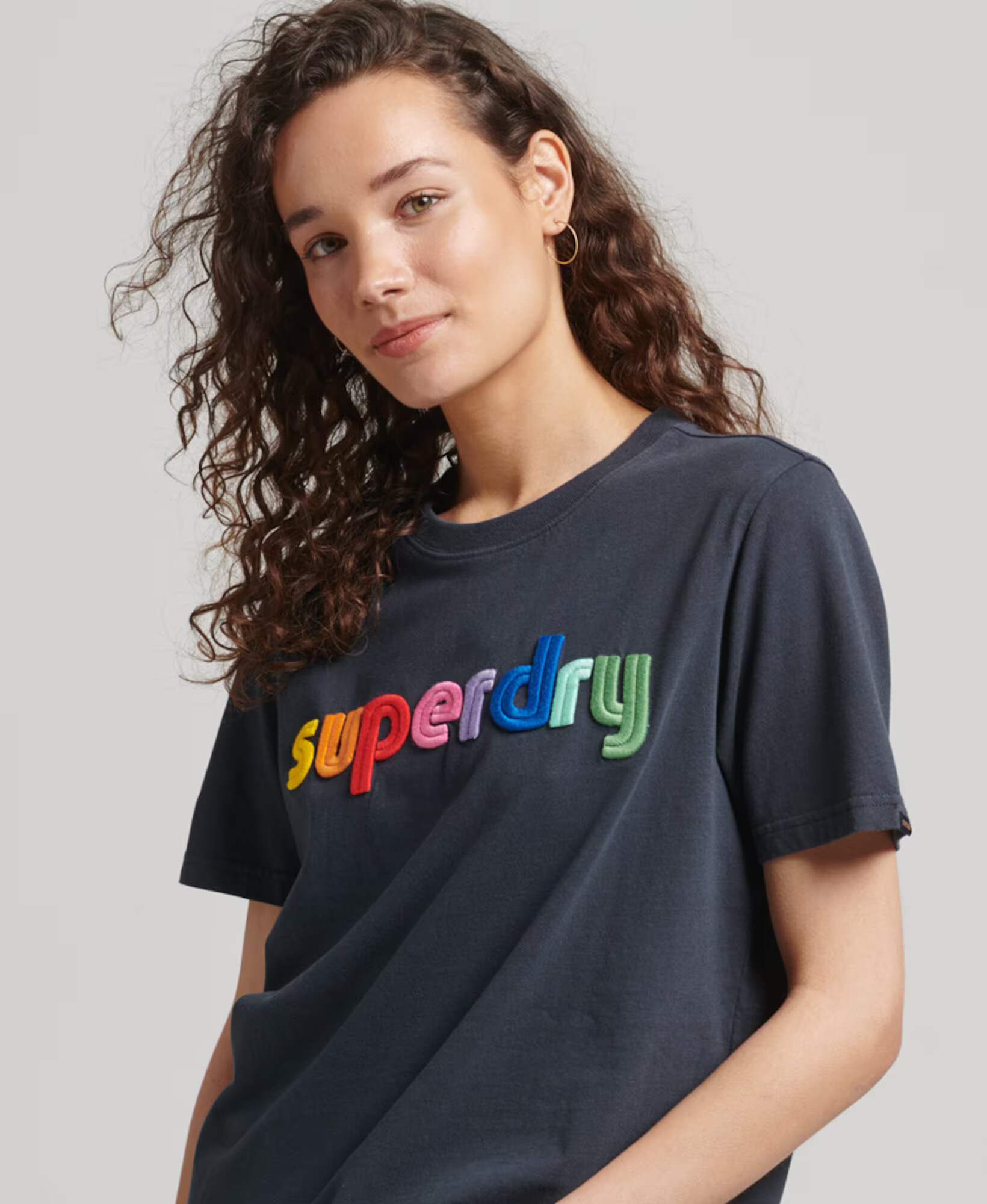 Superdry Tričko námornícka modrá / zmiešané farby - Pepit.sk