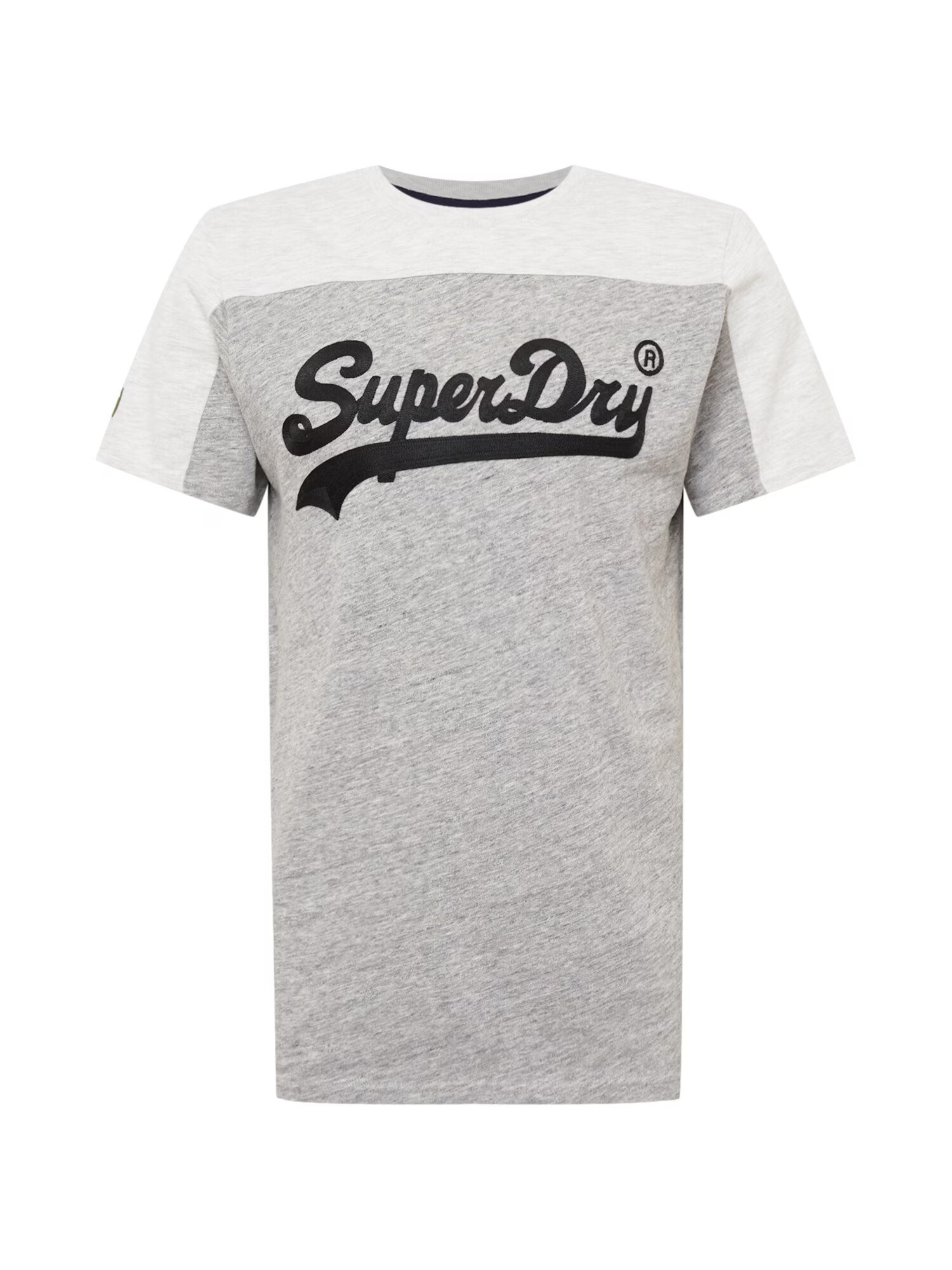 Superdry Tričko sivá melírovaná / čierna / biela melírovaná - Pepit.sk