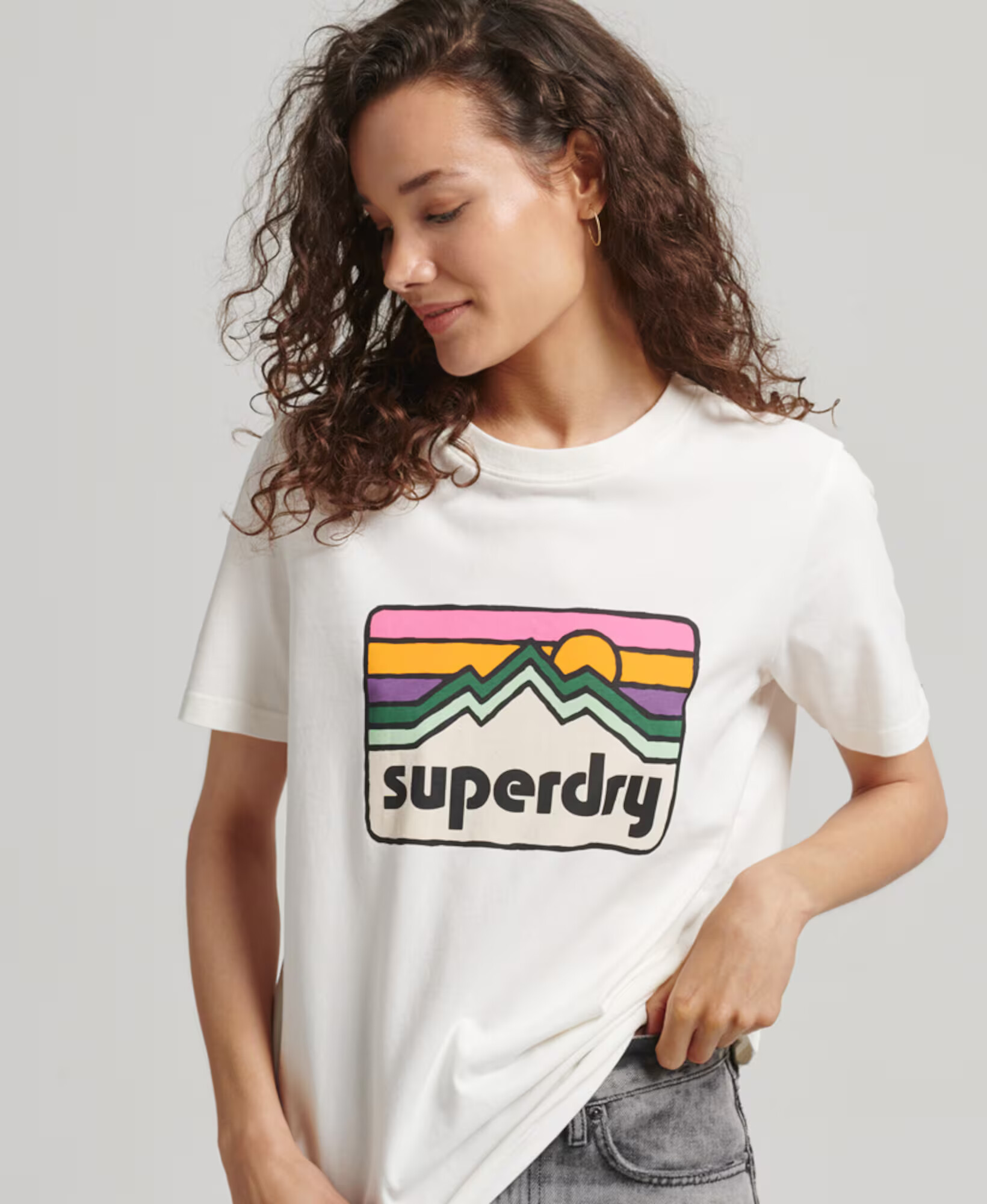 Superdry Tričko 'Vintage 90s Terrain' zmiešané farby / biela - Pepit.sk