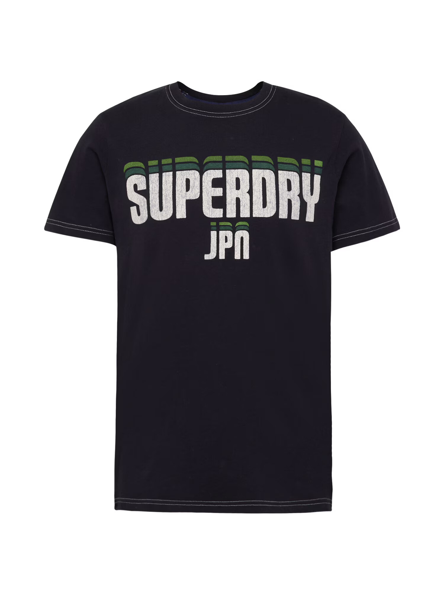 Superdry Tričko svetlozelená / čierna / biela - Pepit.sk