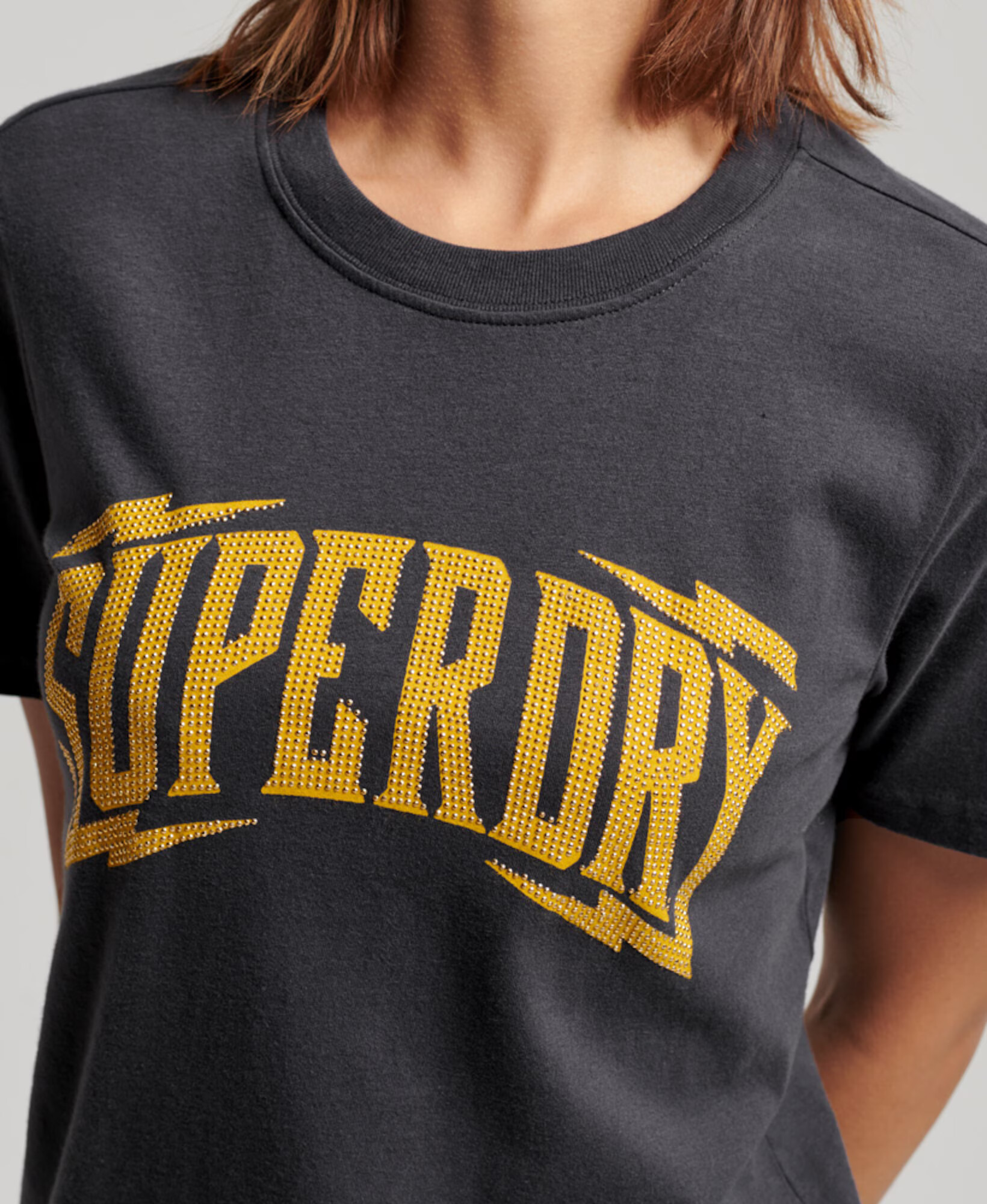 Superdry Tričko žltá / antracitová - Pepit.sk