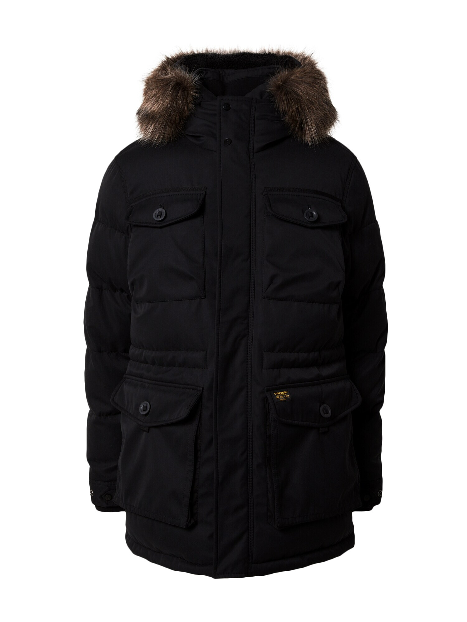 Superdry Zimná parka 'Chinook' svetlohnedá / žltá / čierna - Pepit.sk