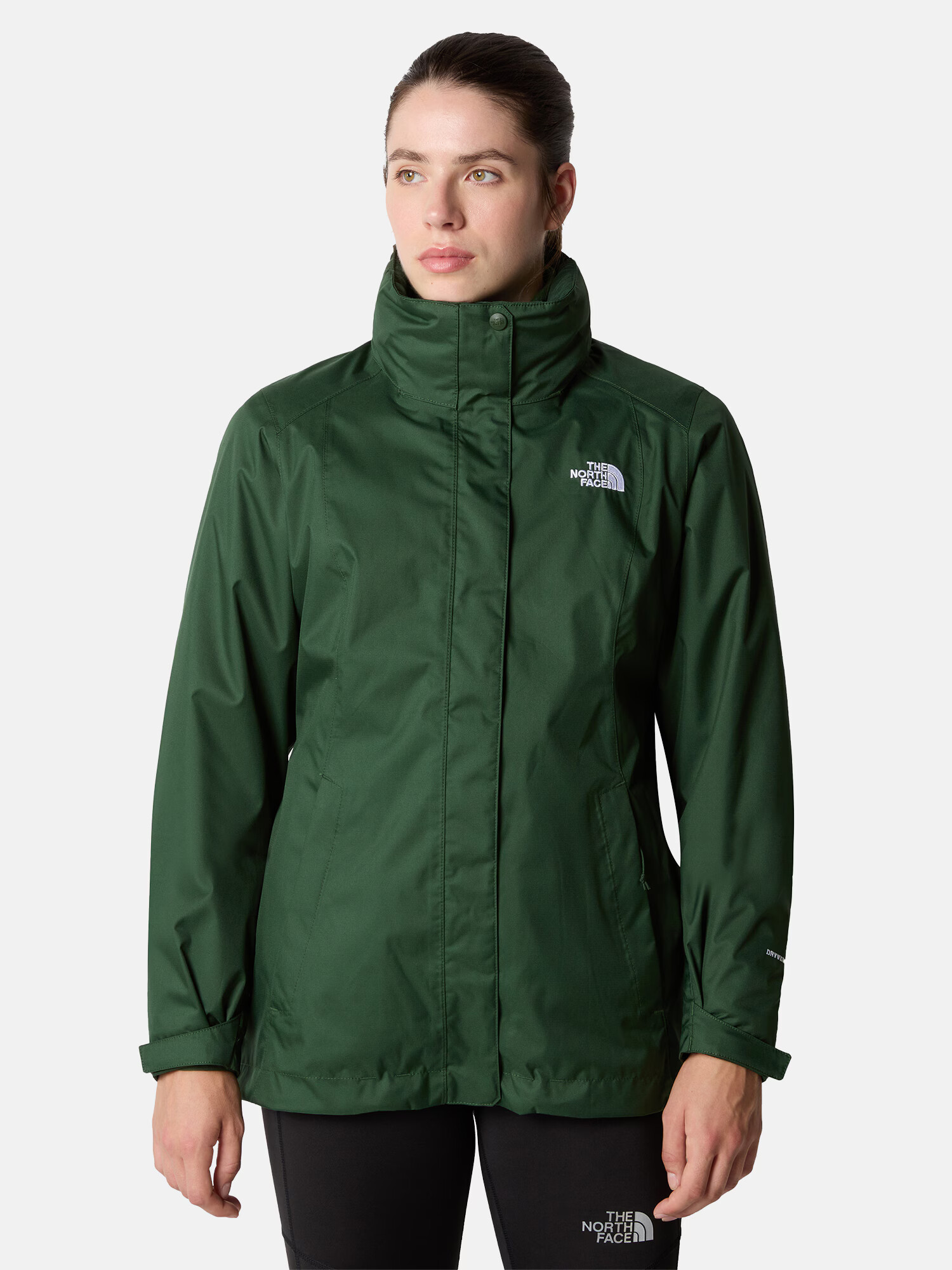 THE NORTH FACE Outdoorová bunda 'EVOLVE II' tmavozelená / biela - Pepit.sk