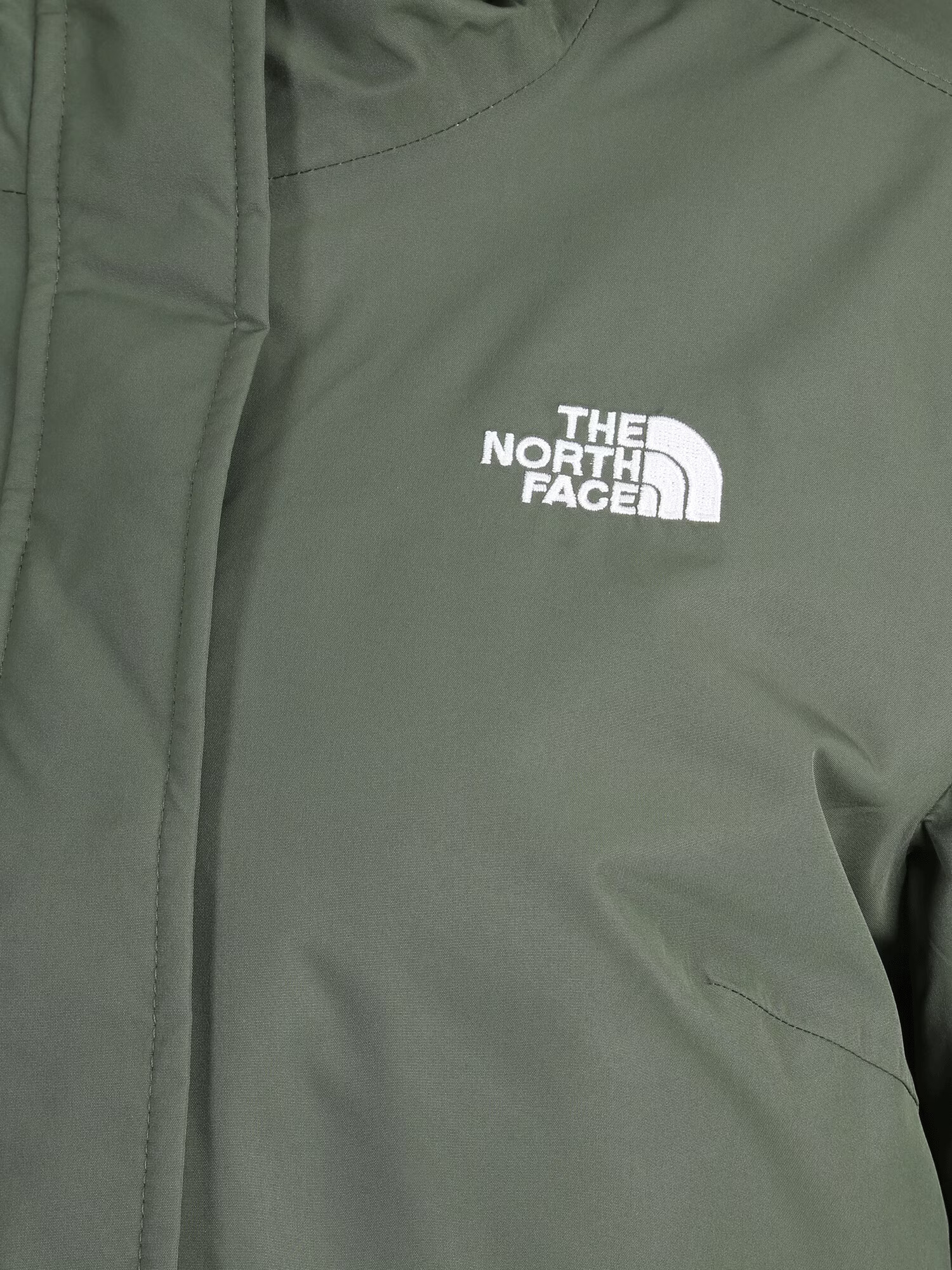 THE NORTH FACE Zimná parka 'Zaneck' hnedá melírovaná / tmavozelená / biela - Pepit.sk