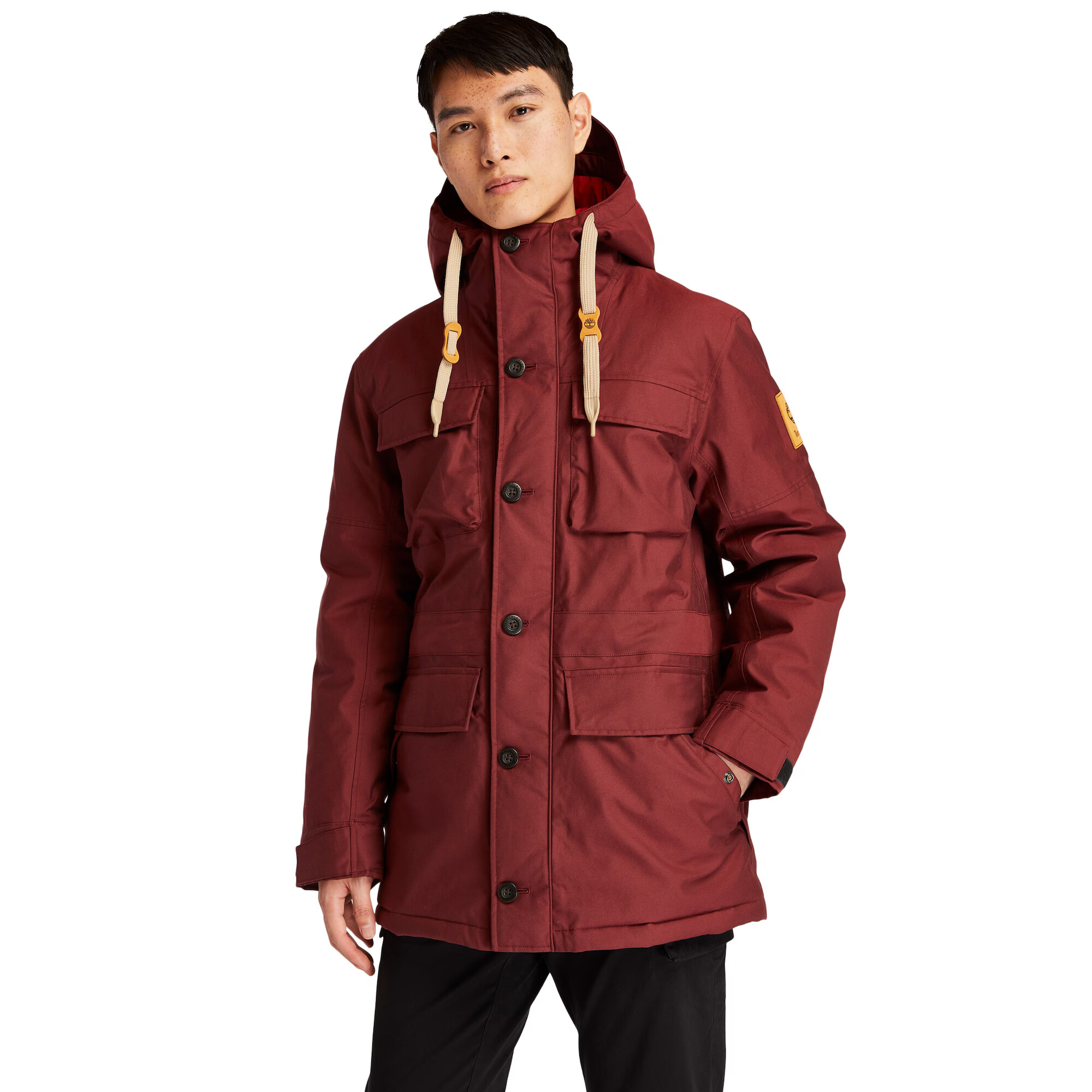 TIMBERLAND Prechodná parka 'Expedition' koňaková / burgundská - Pepit.sk