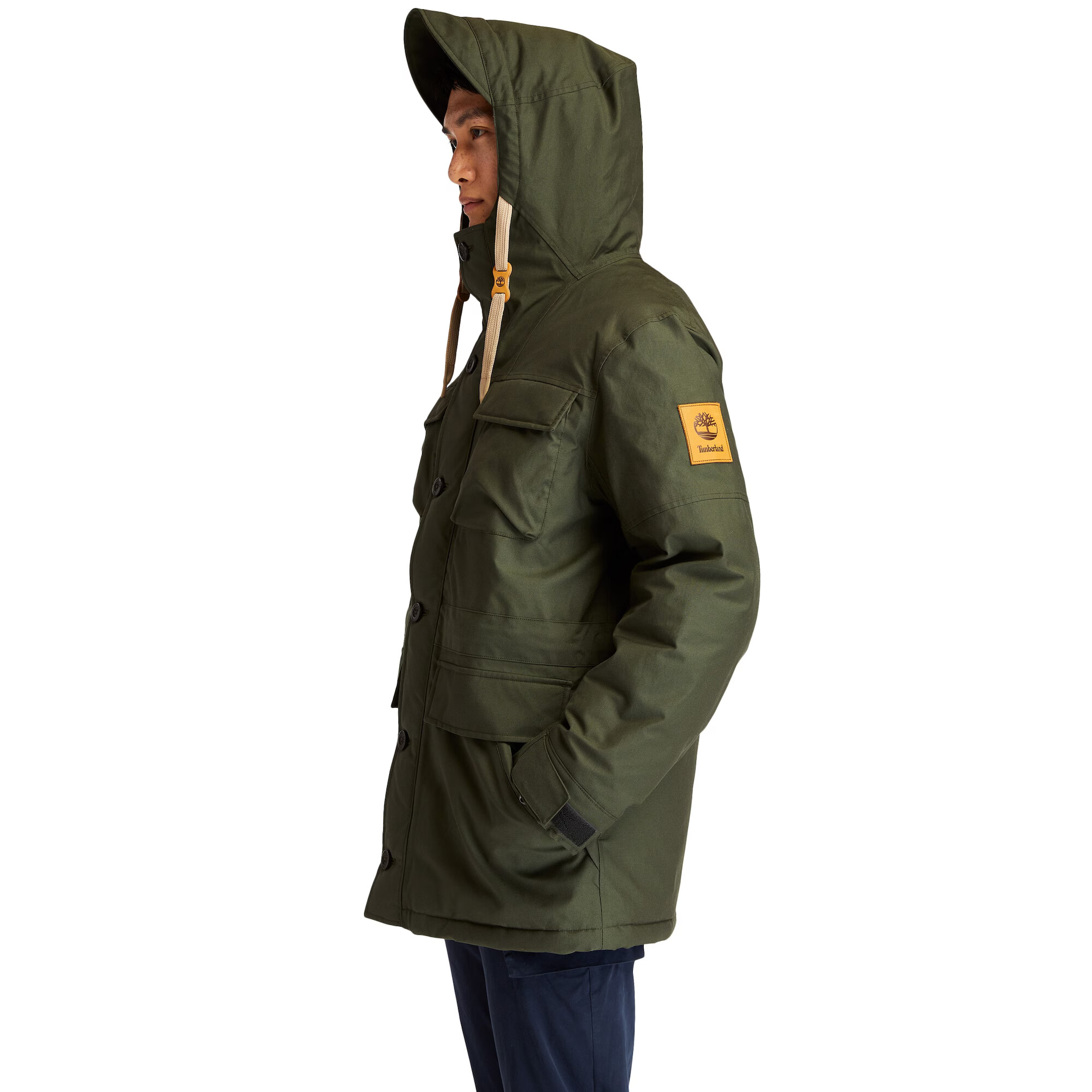 TIMBERLAND Prechodná parka 'Expedition' koňaková / kaki - Pepit.sk