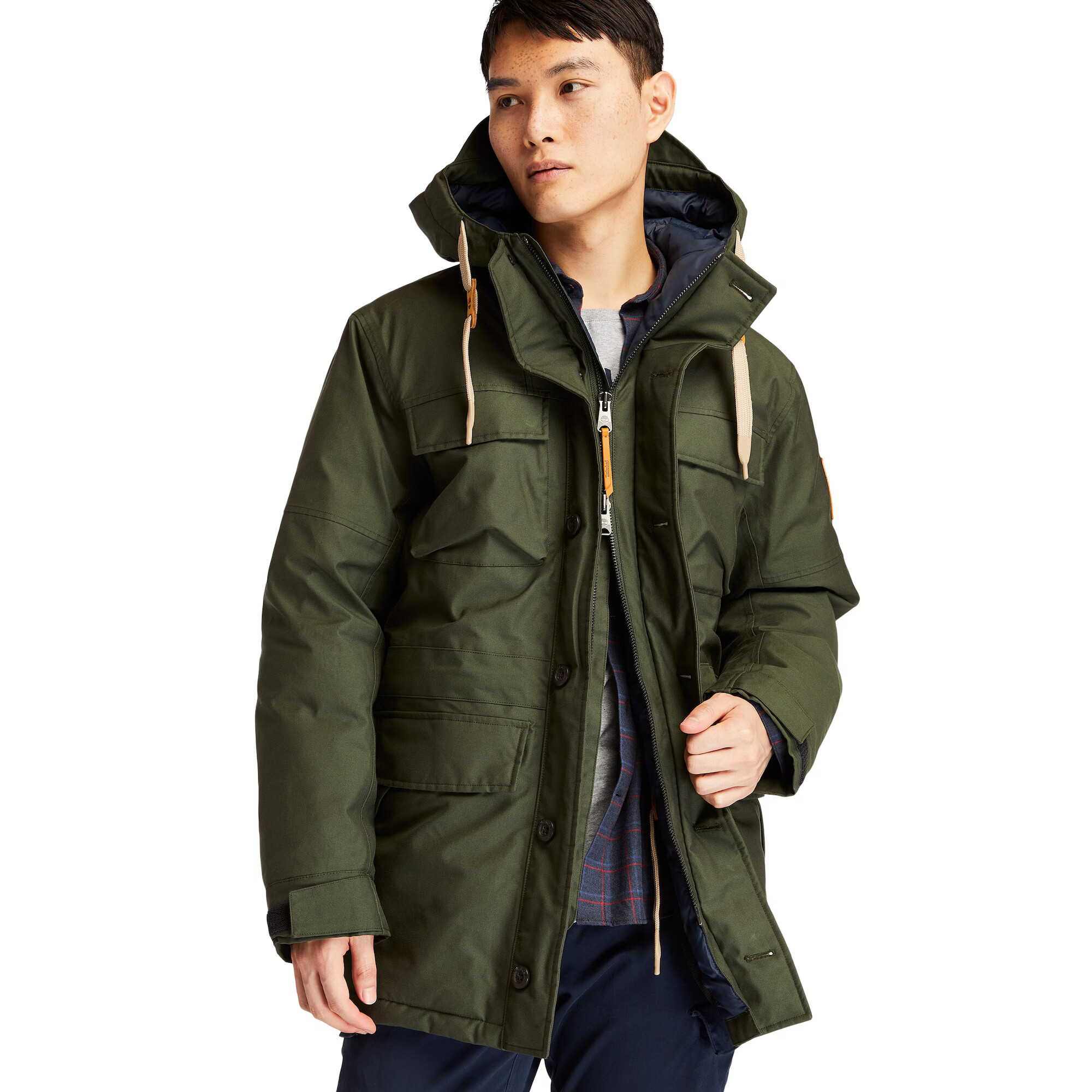 TIMBERLAND Prechodná parka 'Expedition' koňaková / kaki - Pepit.sk