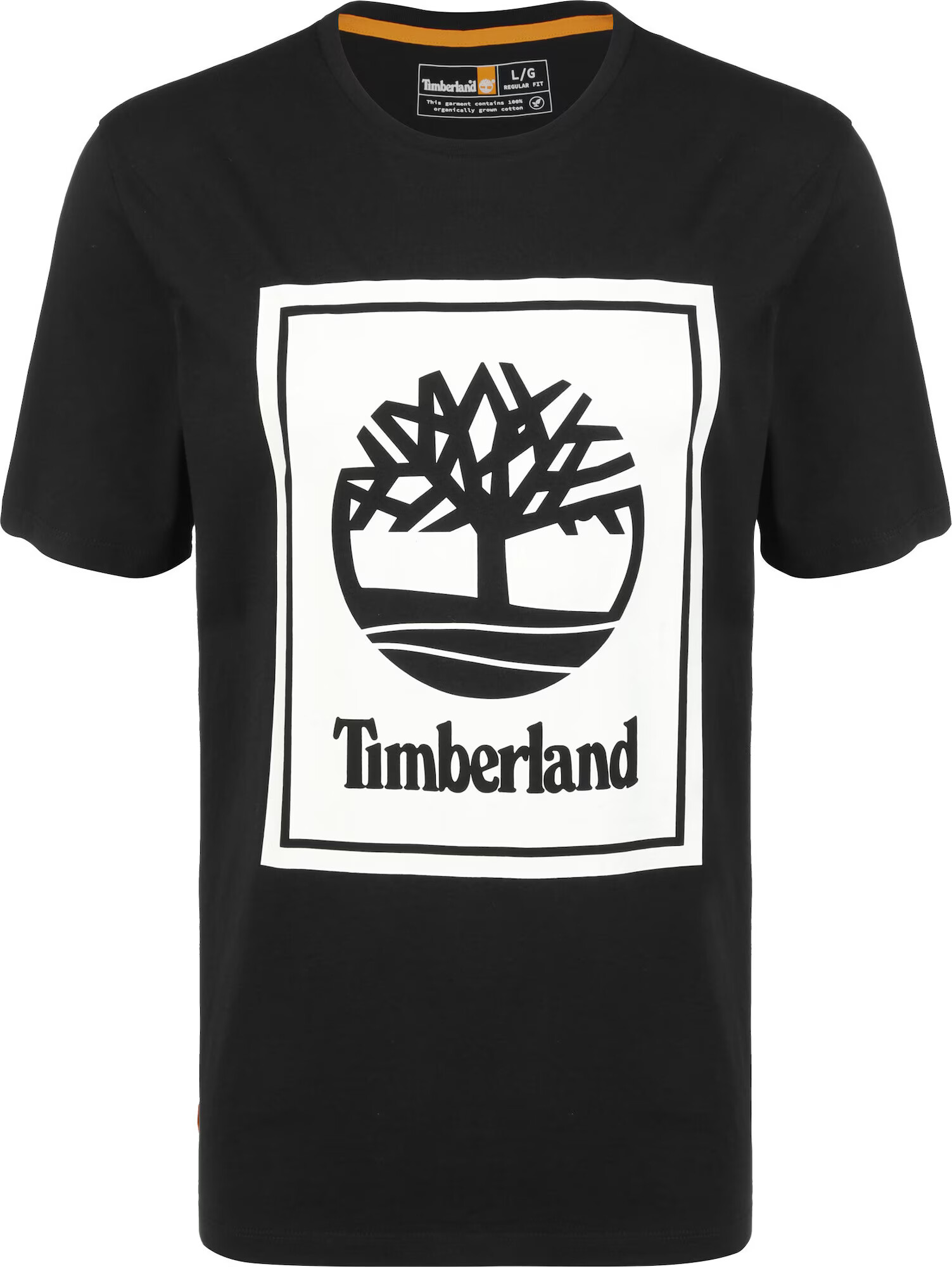 TIMBERLAND Tričko ' Stack Logo ' čierna / biela - Pepit.sk