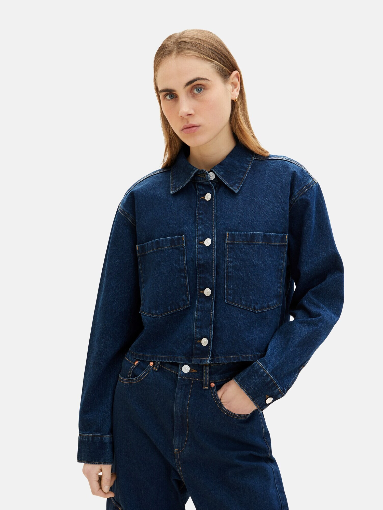 TOM TAILOR DENIM Prechodná bunda modrá - Pepit.sk